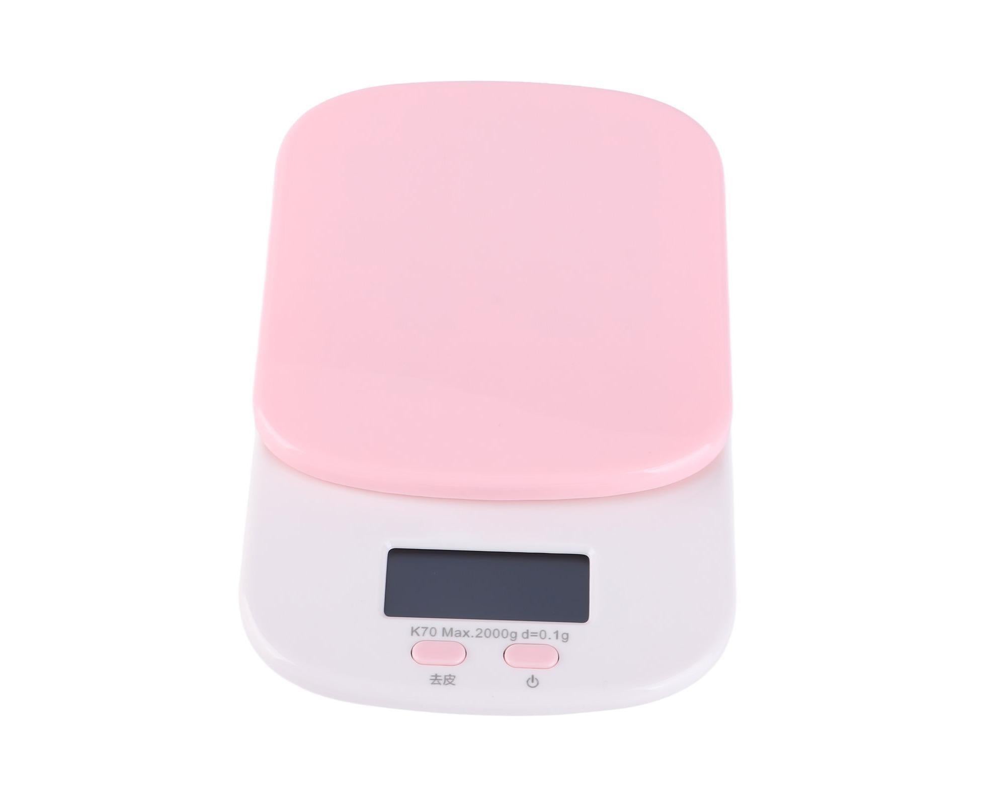 DIY Kitchen Electronic Scale 0.1g HighAccuracy Portable Mini Scale for Kitchen Home(Pink ) - Image 1