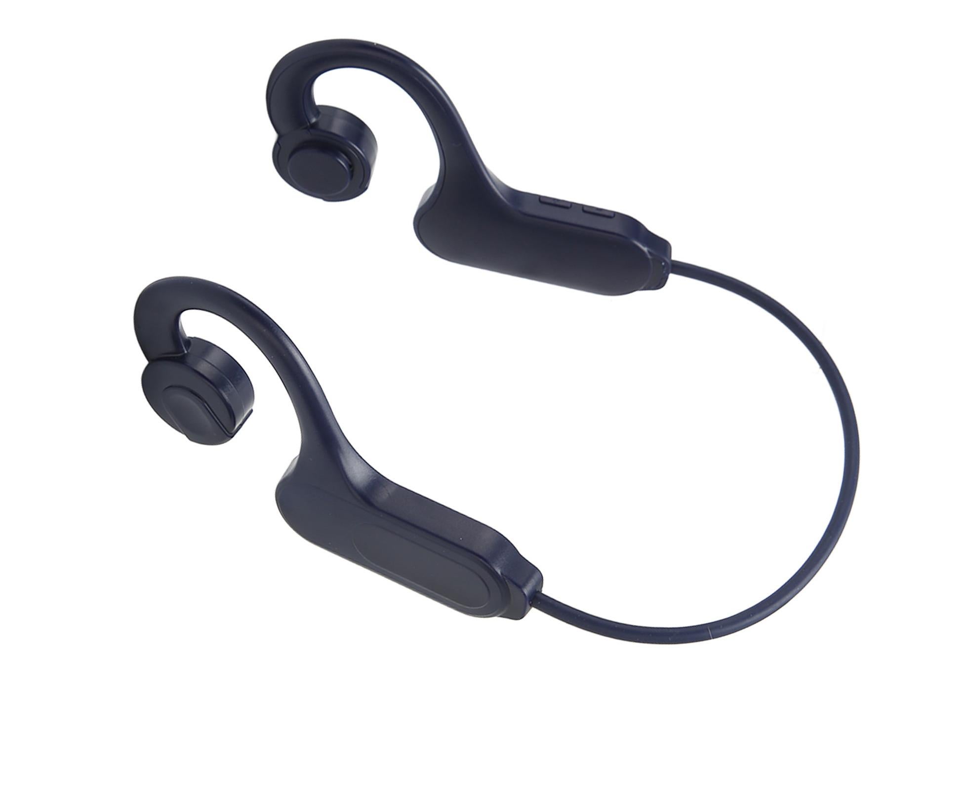 Bone Conduction Headphones Bluetooth 5.3 LED Digital Display IPX5 Waterproof Wireless Earphones for Sports Blue - Image 1