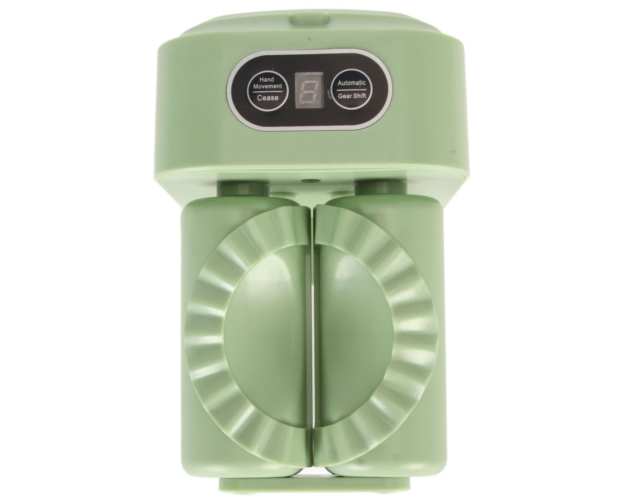 Electric Dumpling Maker Machine Automatic Easy Dumpling Machine with Spoon Brush Household Automatic Dumpling Wrapper Tool Green - Image 2
