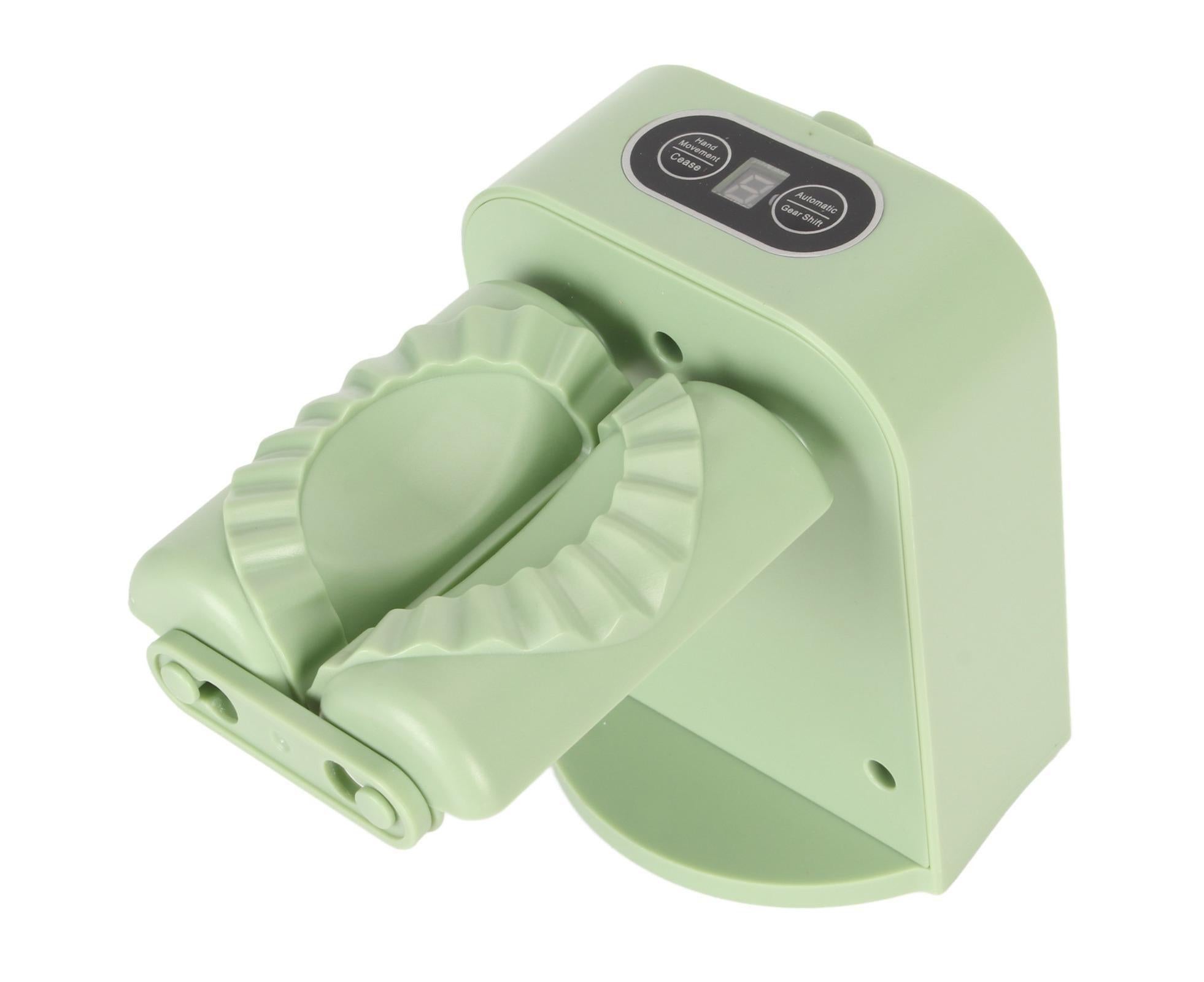Electric Dumpling Maker Machine Automatic Easy Dumpling Machine with Spoon Brush Household Automatic Dumpling Wrapper Tool Green - Image 7