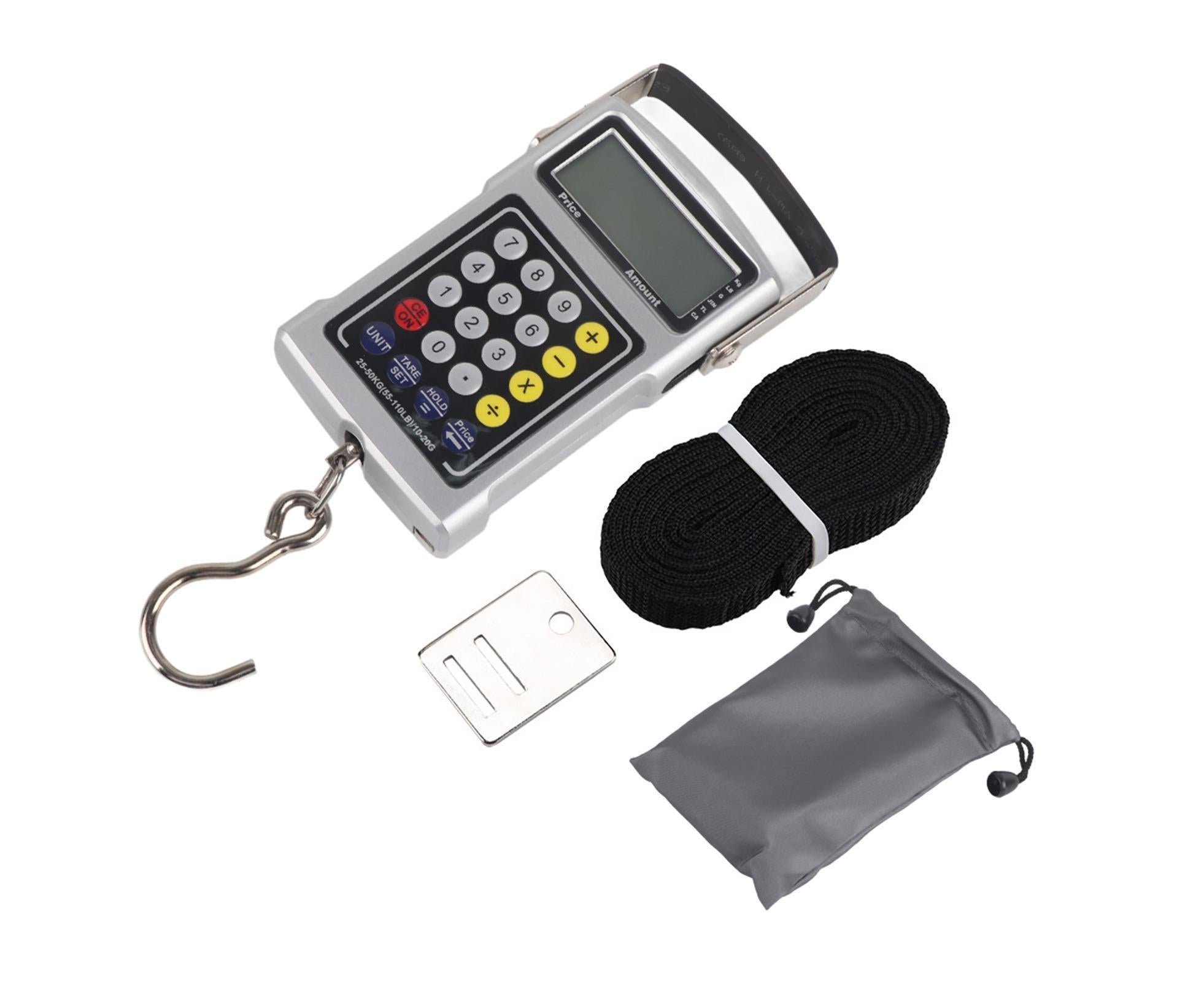Electronic Fish Hook Scale 50Kg Luggage Weighing 7 in 1 Digital Hanging Scales - Image 1
