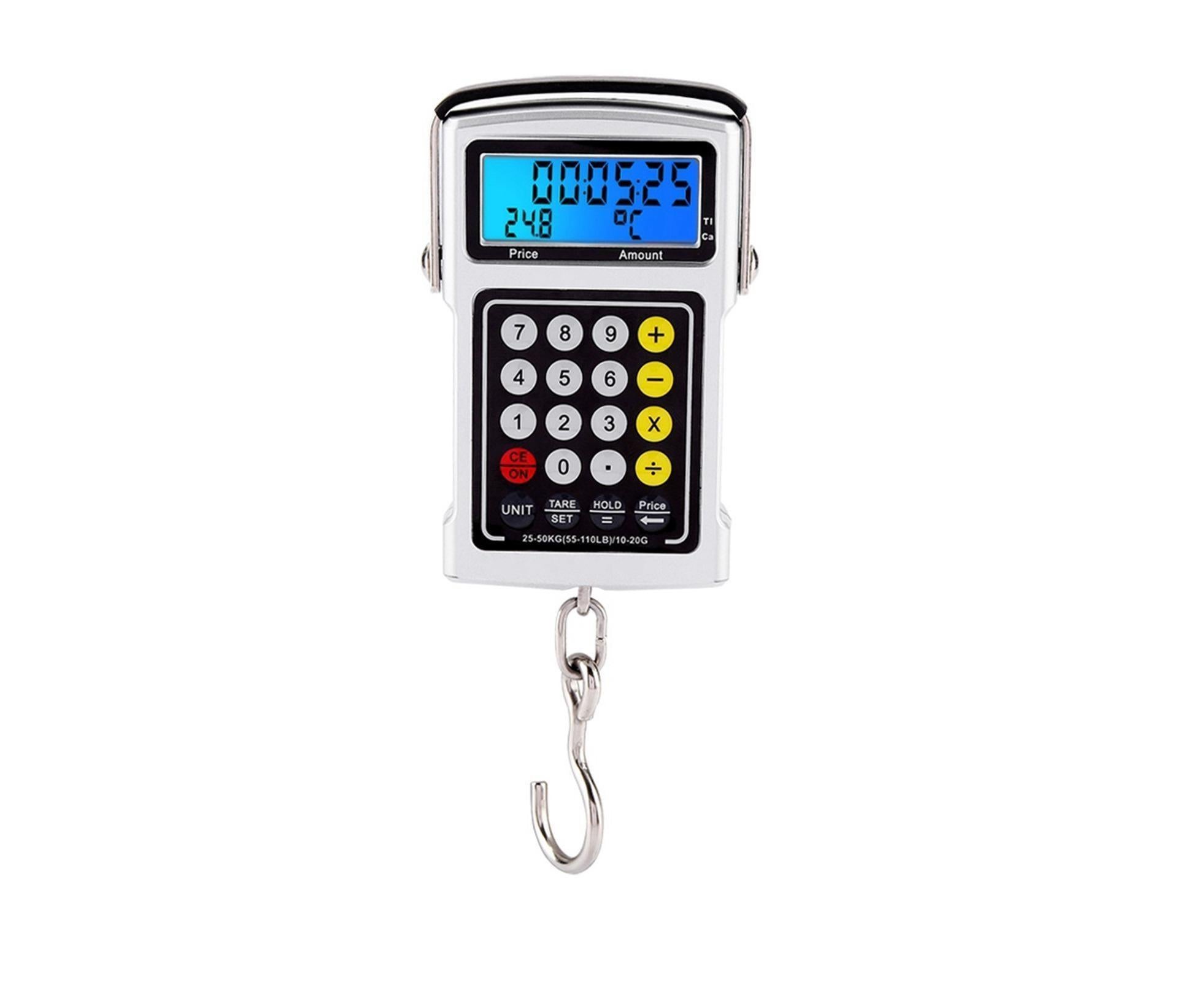 Electronic Fish Hook Scale 50Kg Luggage Weighing 7 in 1 Digital Hanging Scales - Image 2