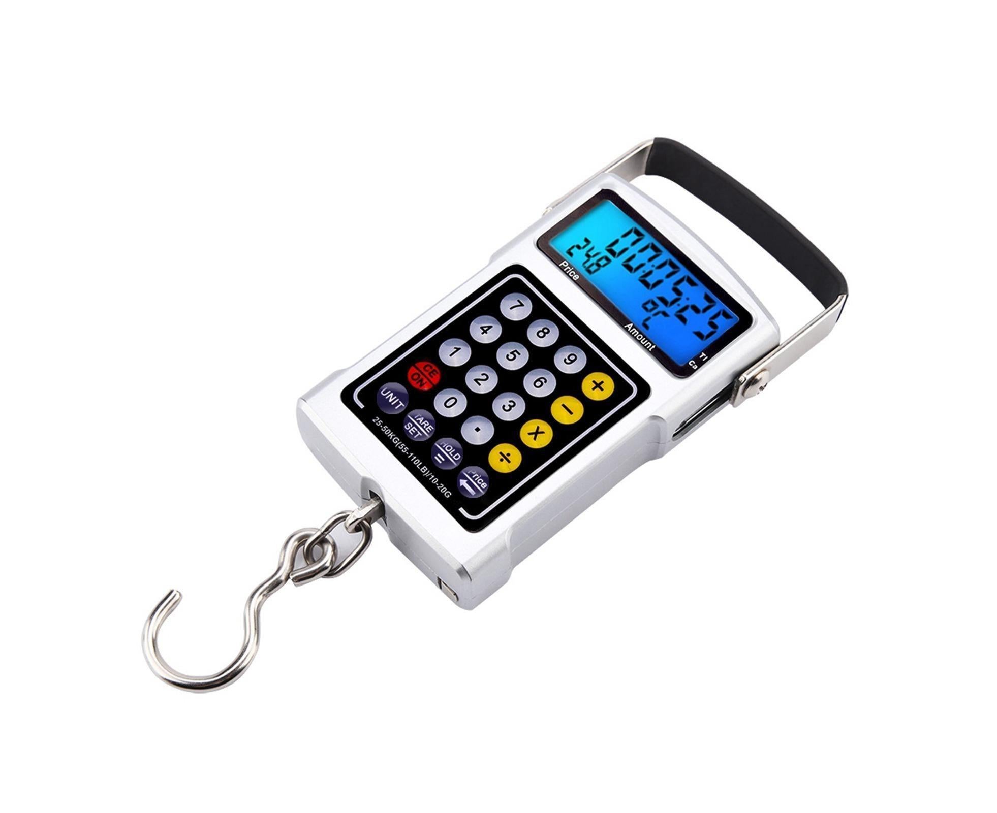 Electronic Fish Hook Scale 50Kg Luggage Weighing 7 in 1 Digital Hanging Scales - Image 3