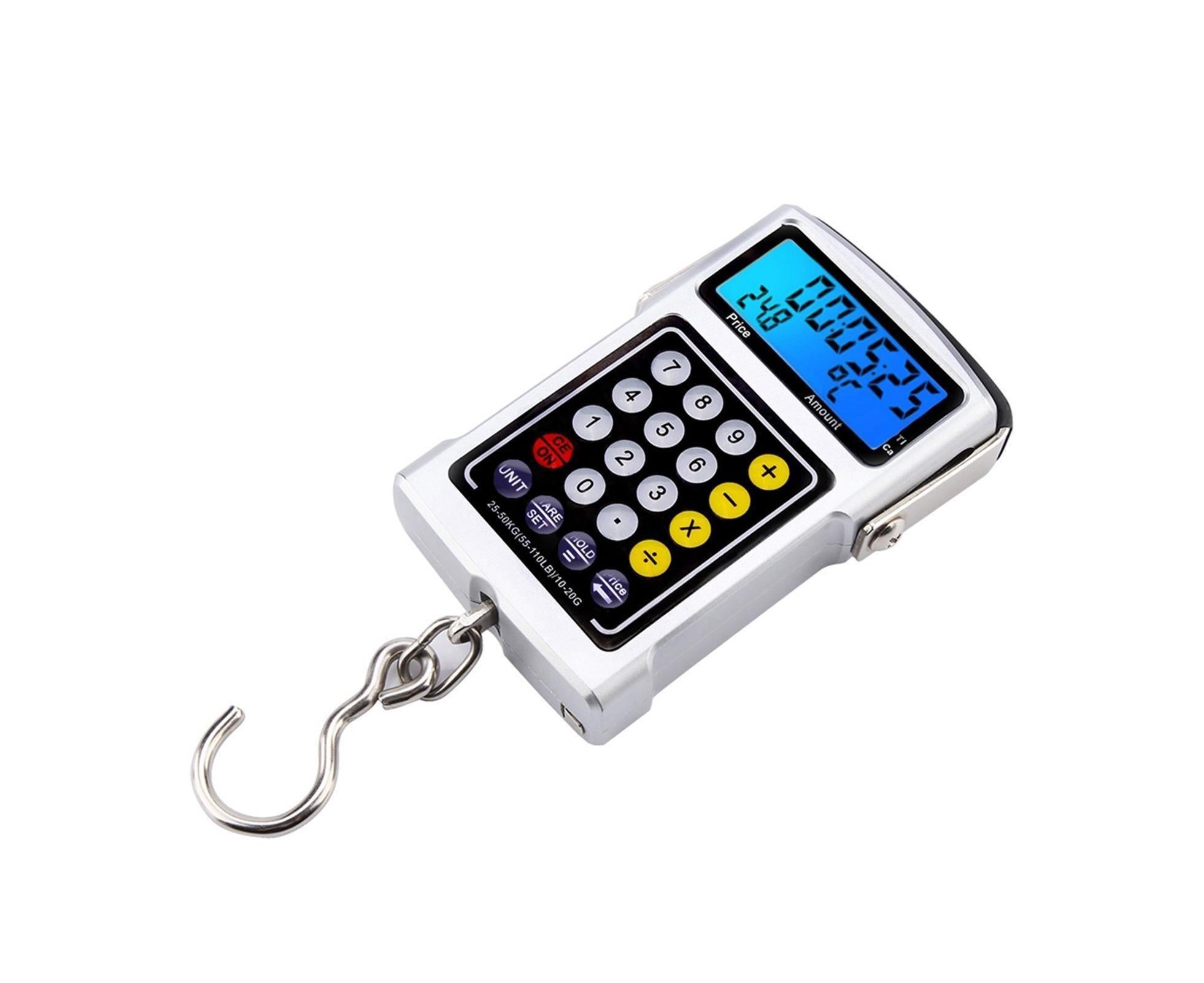 Electronic Fish Hook Scale 50Kg Luggage Weighing 7 in 1 Digital Hanging Scales - Image 4