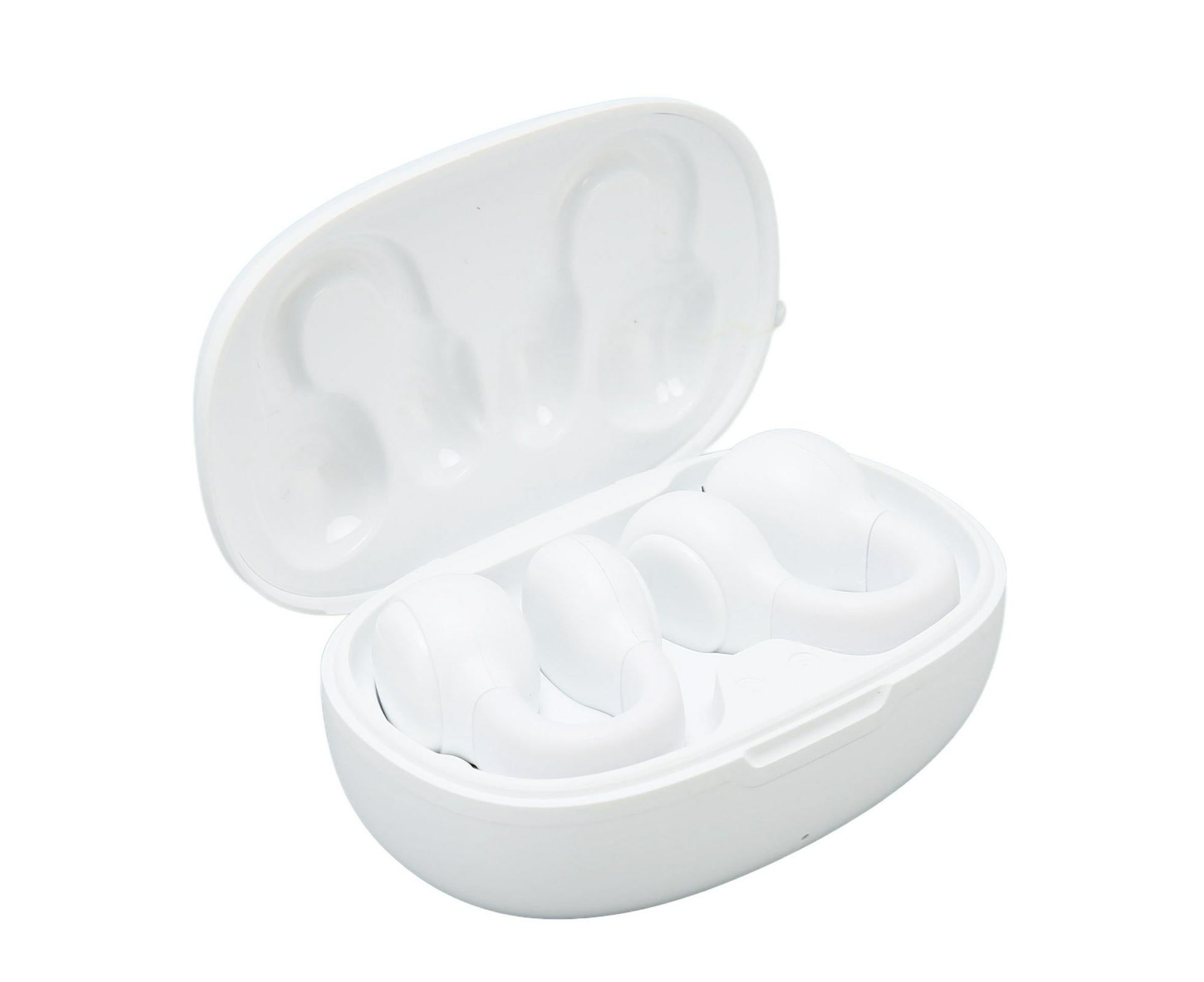 Wireless Earbuds Noise Reduction Bluetooth 5.3 Wireless Sports Earphones with Earhooks for Sports Work White - Image 1