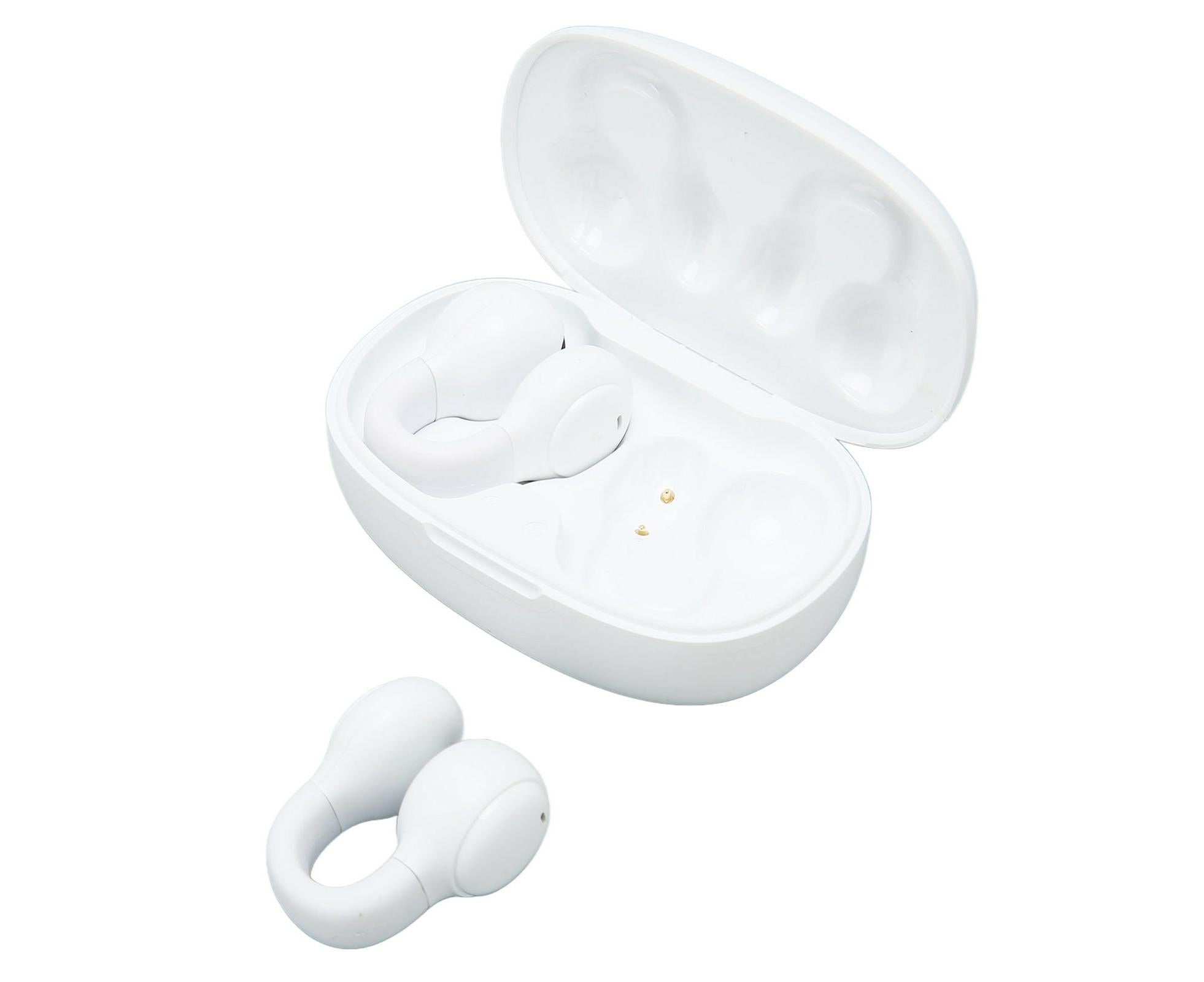 Wireless Earbuds Noise Reduction Bluetooth 5.3 Wireless Sports Earphones with Earhooks for Sports Work White - Image 2