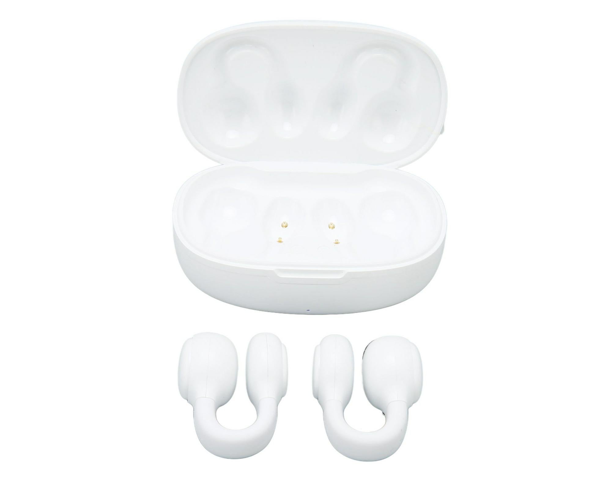 Wireless Earbuds Noise Reduction Bluetooth 5.3 Wireless Sports Earphones with Earhooks for Sports Work White - Image 3
