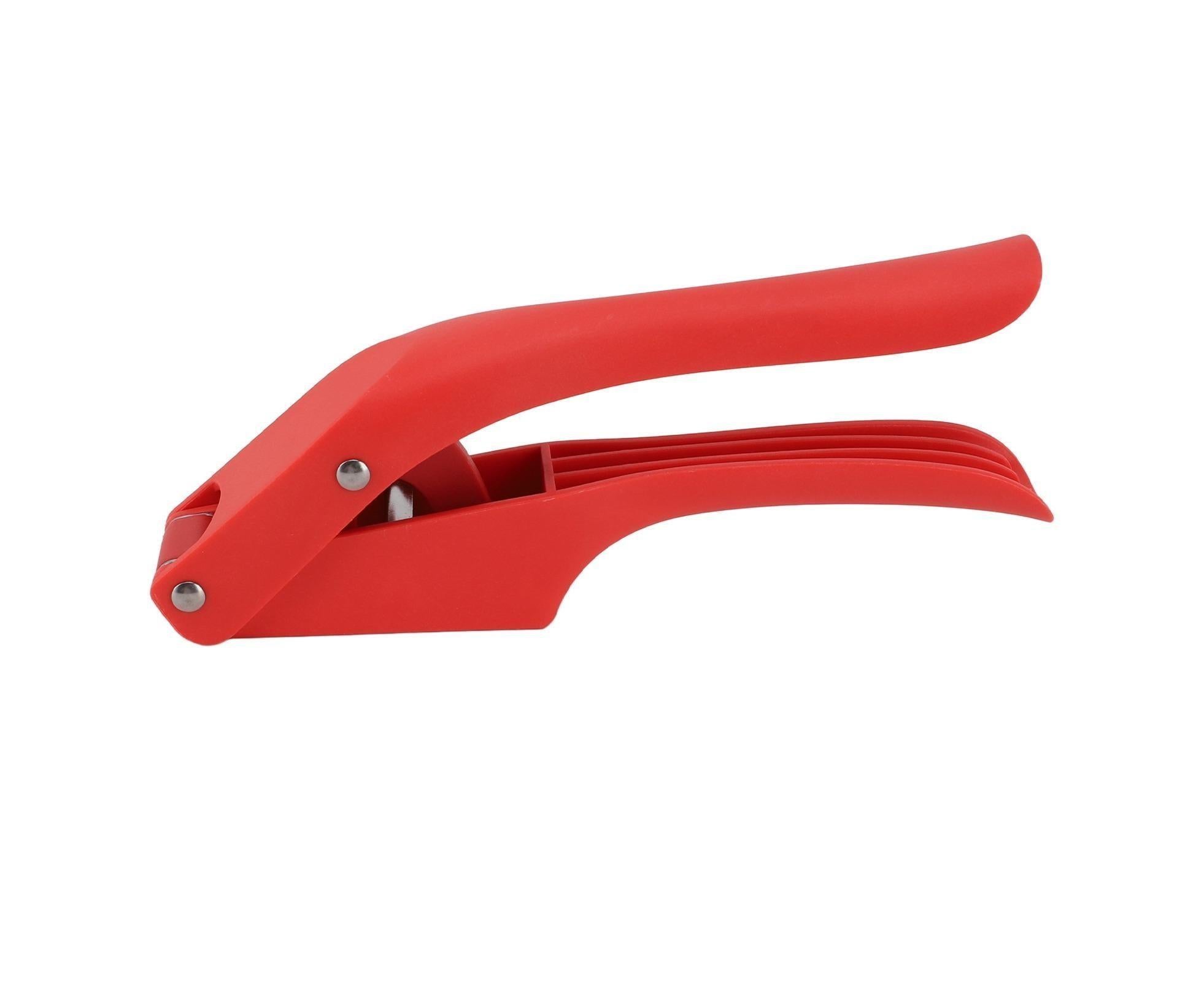 Garlic Press Multipurpose 2 in 1 Efficient Easy To Squeeze Ergonomic Handle Garlic Mincer Tool for Kitchen Red - Image 5