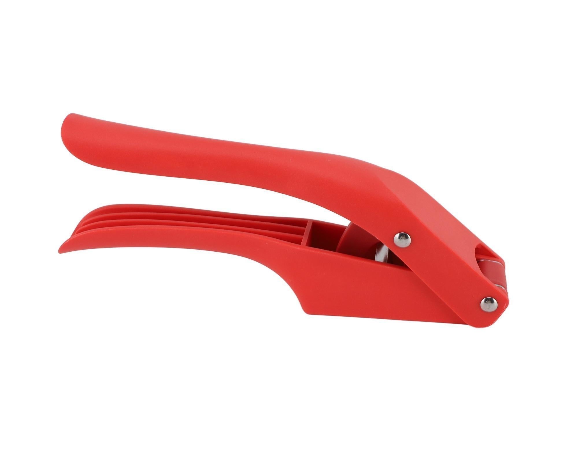 Garlic Press Multipurpose 2 in 1 Efficient Easy To Squeeze Ergonomic Handle Garlic Mincer Tool for Kitchen Red - Image 6