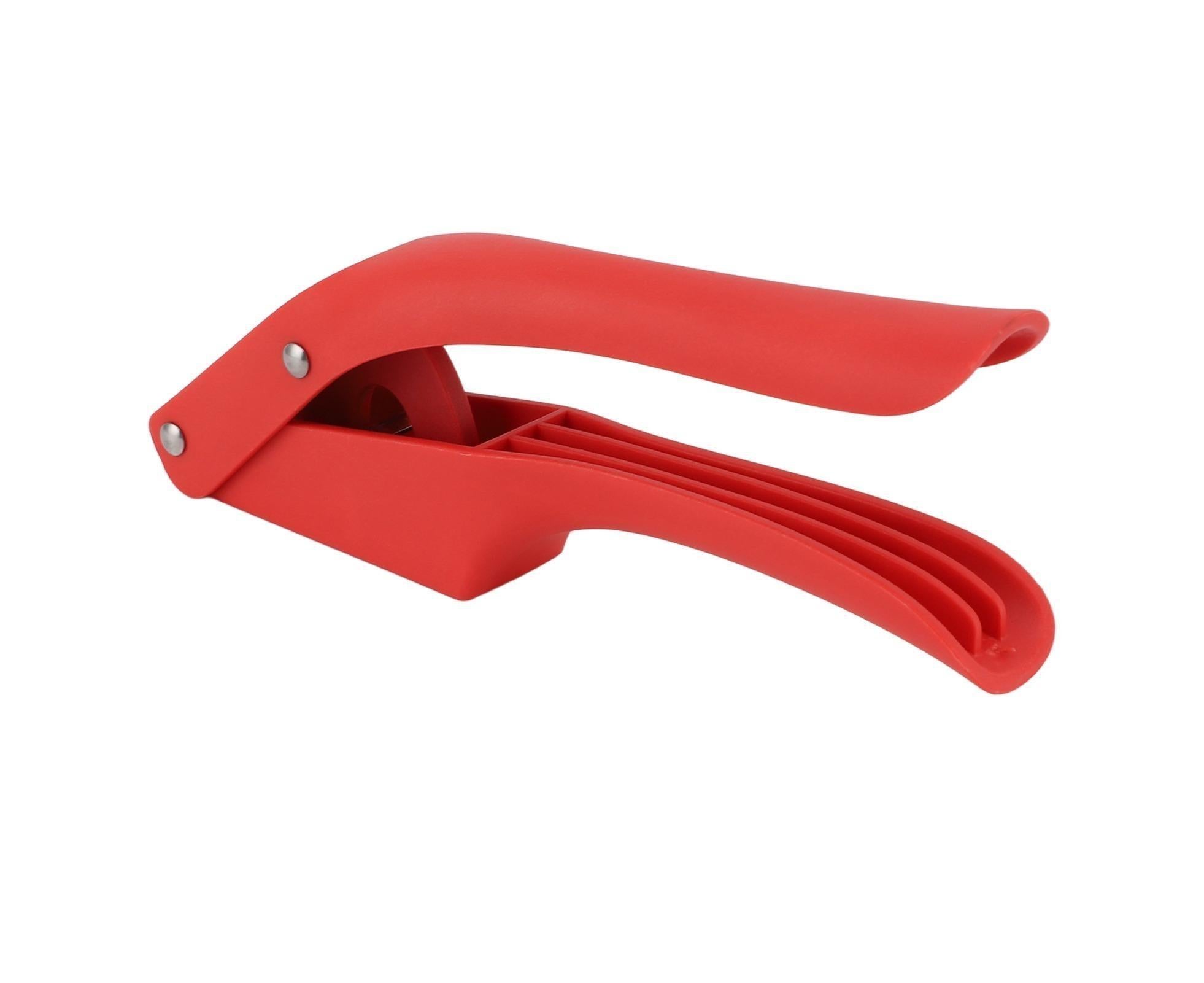Garlic Press Multipurpose 2 in 1 Efficient Easy To Squeeze Ergonomic Handle Garlic Mincer Tool for Kitchen Red - Image 7
