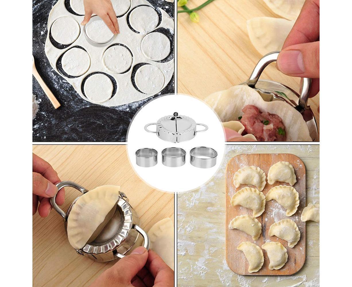 Household 304 Stainless Steel Manual Dumpling Dough Presser Maker Molds Kit Kitchen Utensils - Image 5