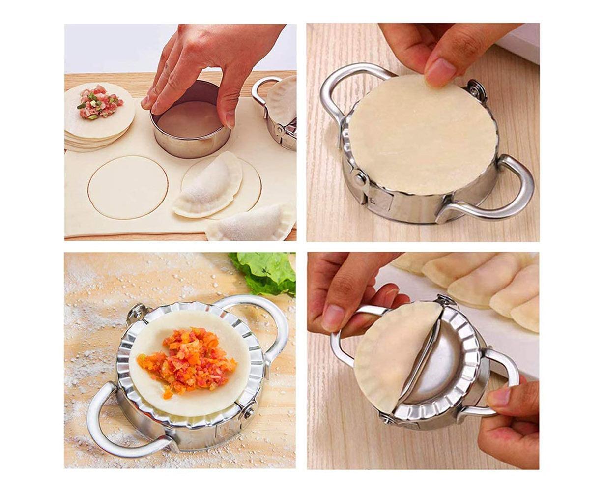 Household 304 Stainless Steel Manual Dumpling Dough Presser Maker Molds Kit Kitchen Utensils - Image 7