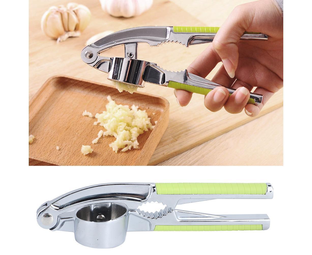 Kitchen Portable Manual Food Garlic Press Grinder Crusher Masher Walnut Cracker for Home Use - Image 4