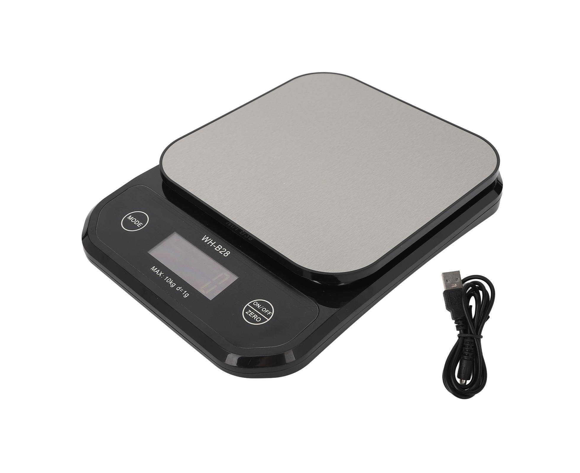 Kitchen Scale 0.035oz to 22.0lb IP7 Waterproof LCD Display Stainless Steel Coffee Scale for Family Cafe Cooking - Image 1