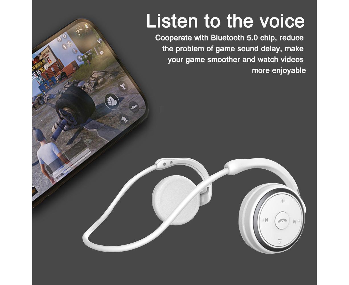 Neckband Headphones - Lightweight Foldable - Wireless Sweatproof Sports Headset with Mic - Image 4