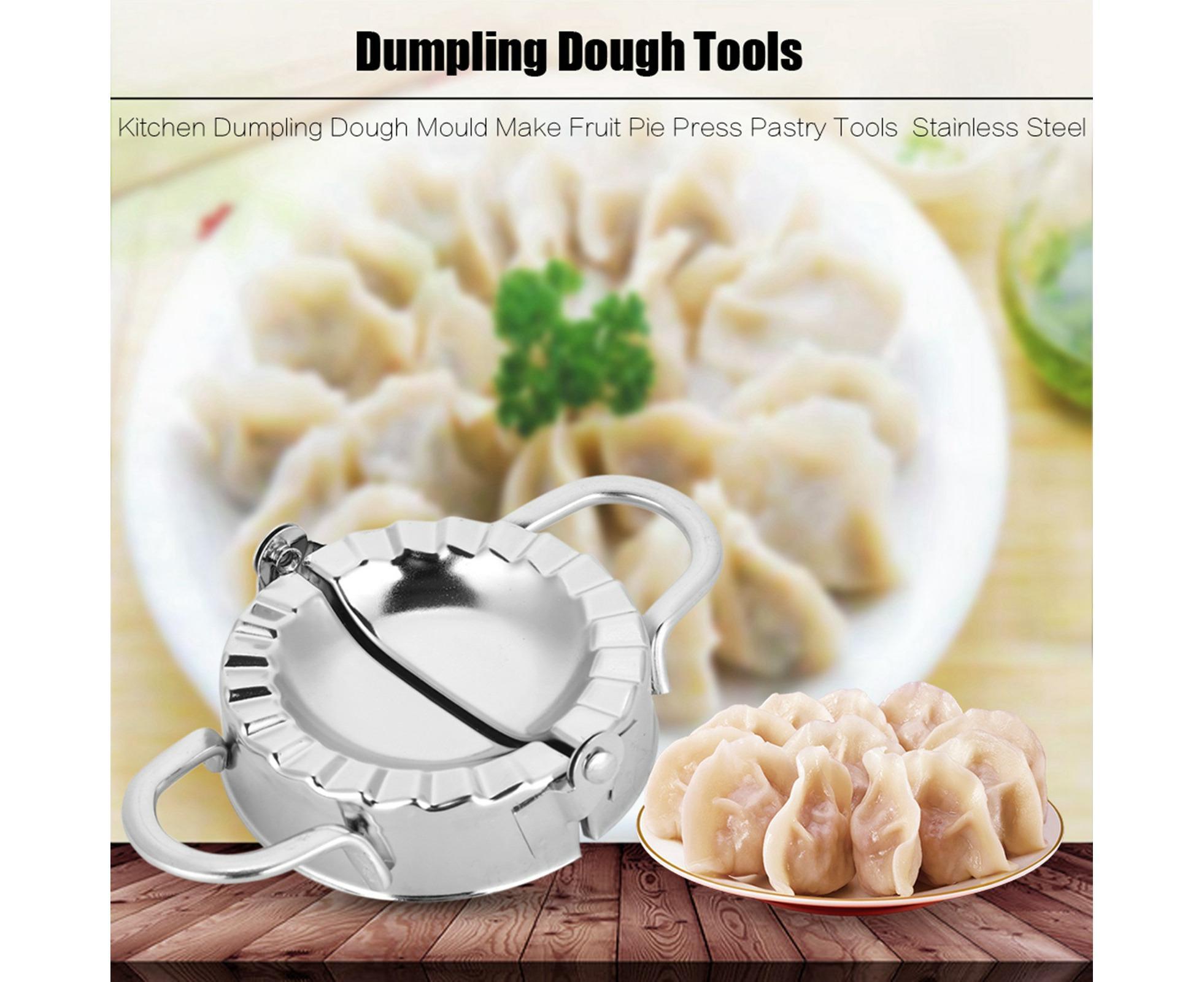 Kitchen Stainless Steel Dumpling Dough Mould Make Fruit Pie Press Pastry Tools(Large Size) - Image 2