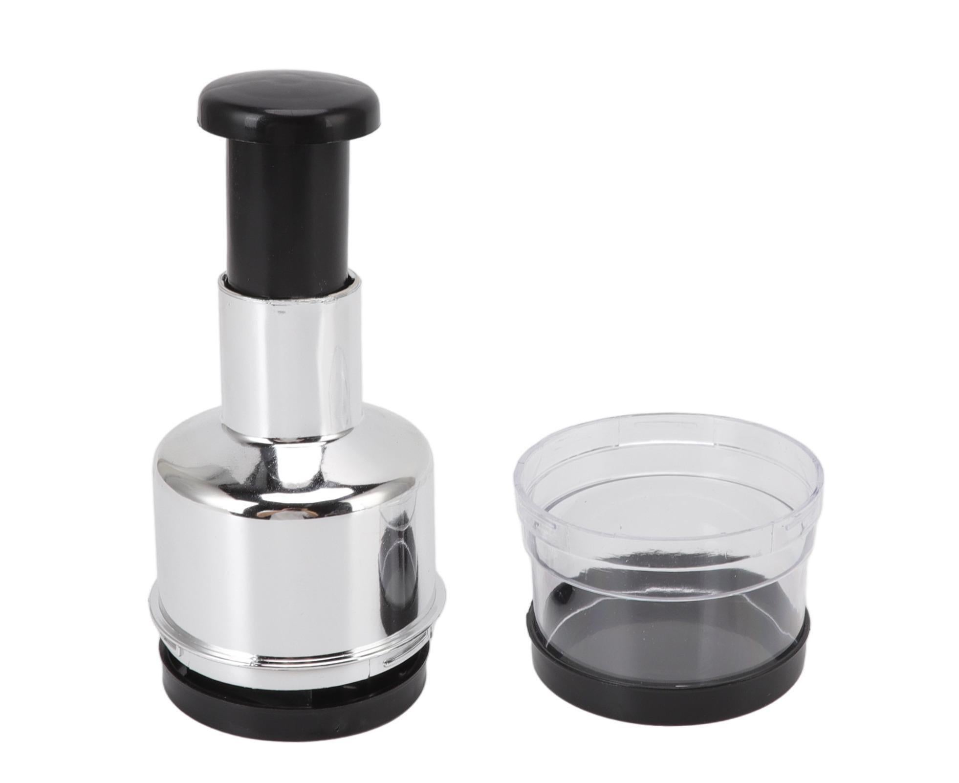 Manual Food Chopper Multipurpose Stainless Steel Blade Vegetable Cutter for Onion Garlic Vegetables Fruit Nut - Image 1
