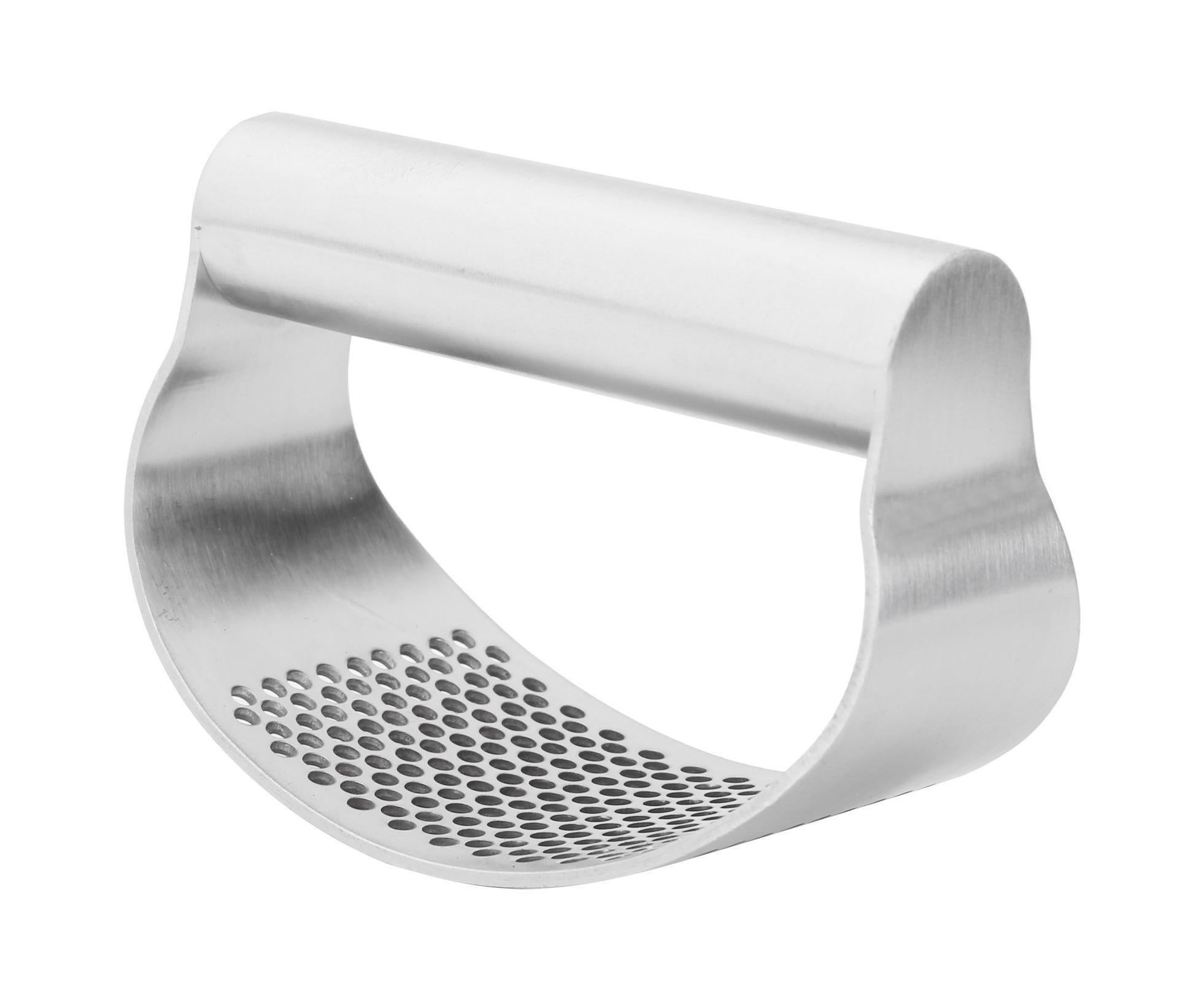 Manual Garlic Press Masher Crusher Squeezer with Brush Peeler Kit Kitchen Gadget Set - Image 2