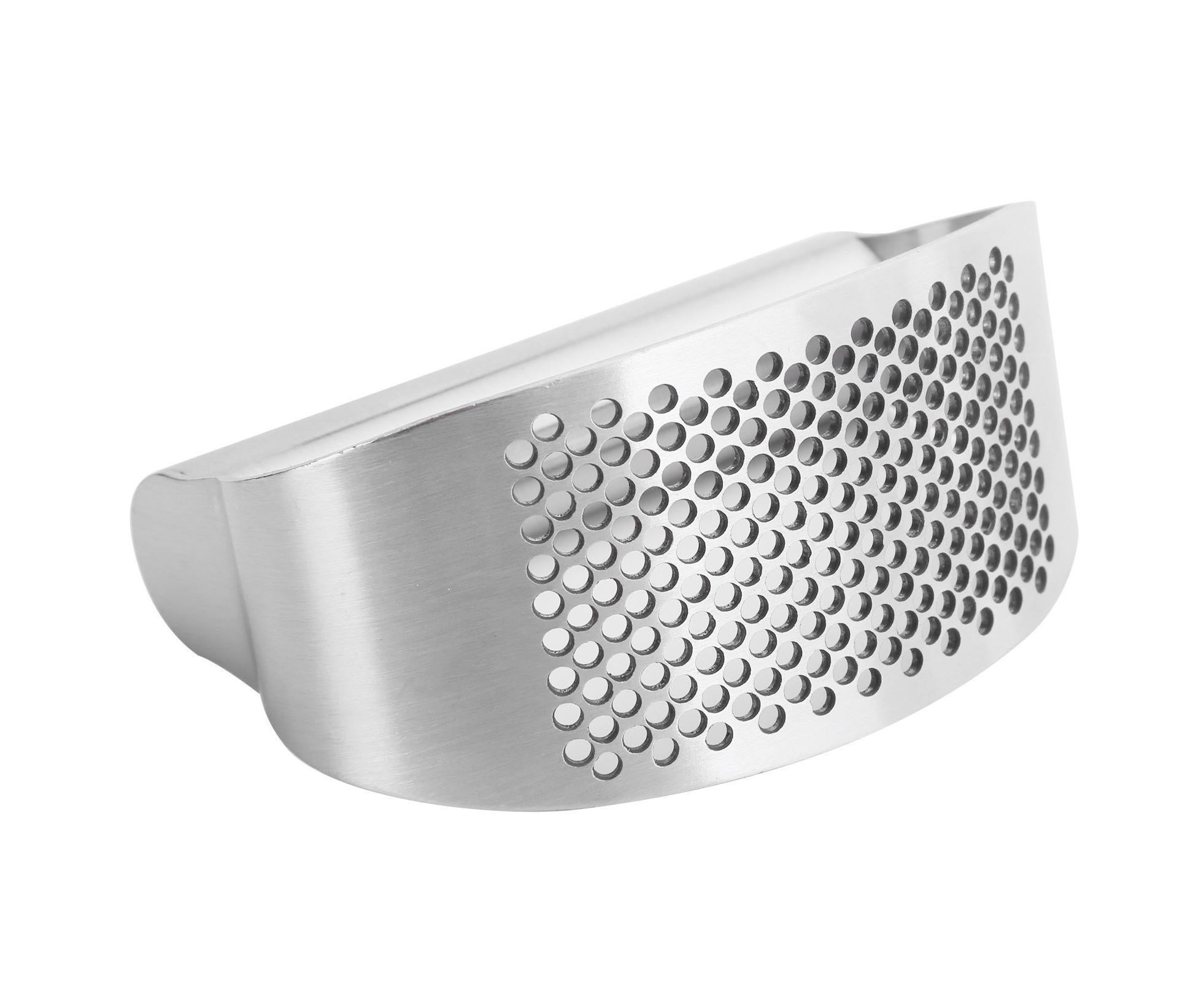 Manual Garlic Press Masher Crusher Squeezer with Brush Peeler Kit Kitchen Gadget Set - Image 4
