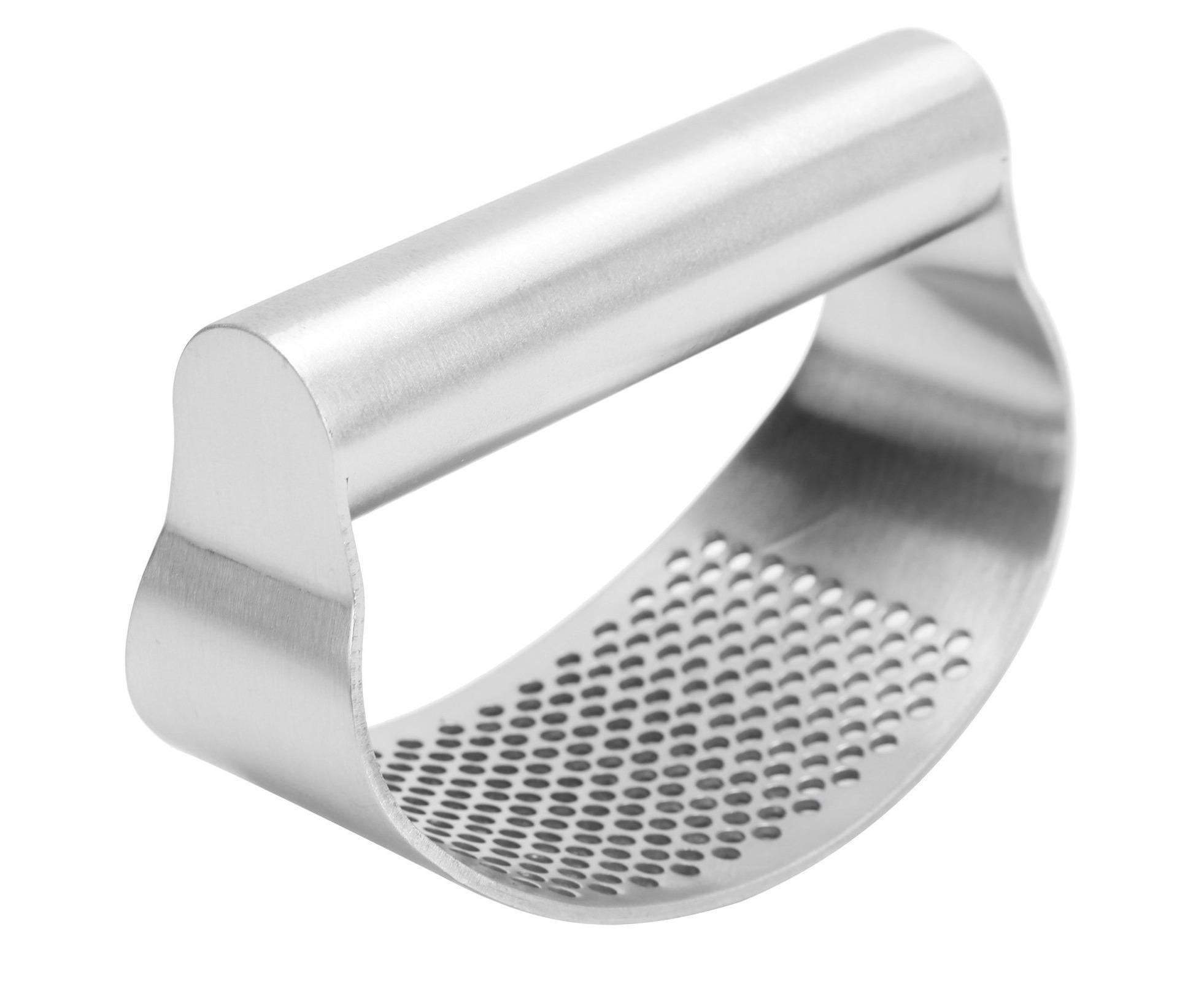 Manual Garlic Press Masher Crusher Squeezer with Brush Peeler Kit Kitchen Gadget Set - Image 6