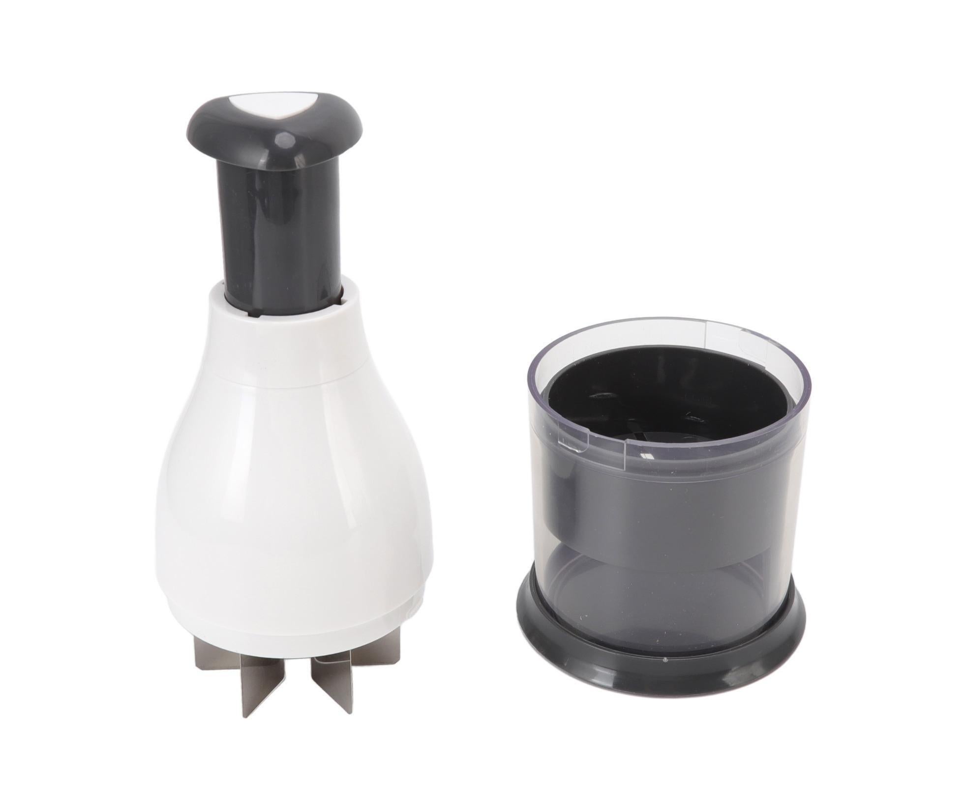 Mini Chopper White Manual Stainless Steel Blade PP Material Easy Disassemble Vegetable Chopper for Onions Nuts - Image 7