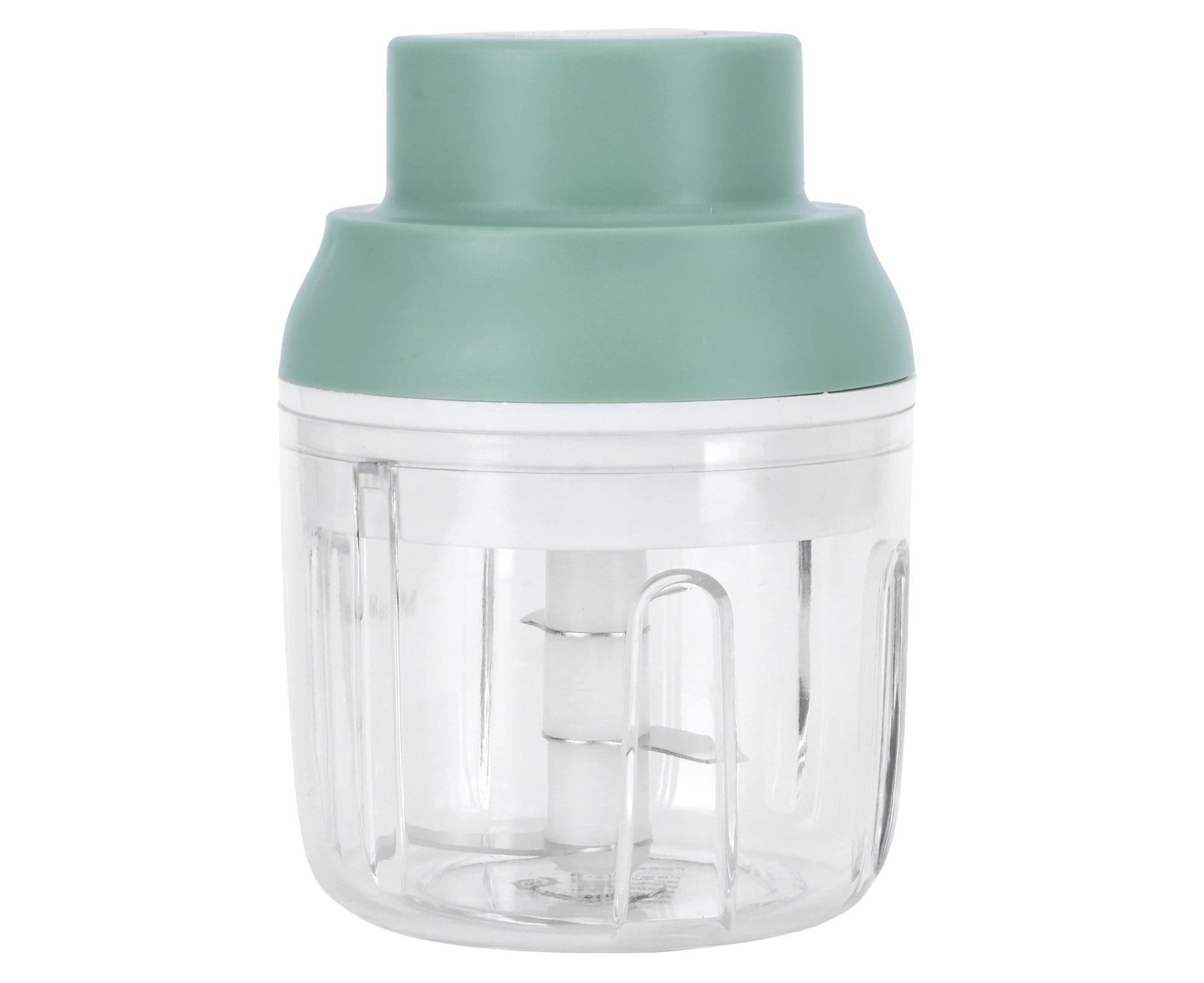 Mini Vegetable Cutter 250ml Electric Garlic Masher Crusher Grinder Kitchen AccessoryGreen - Image 5