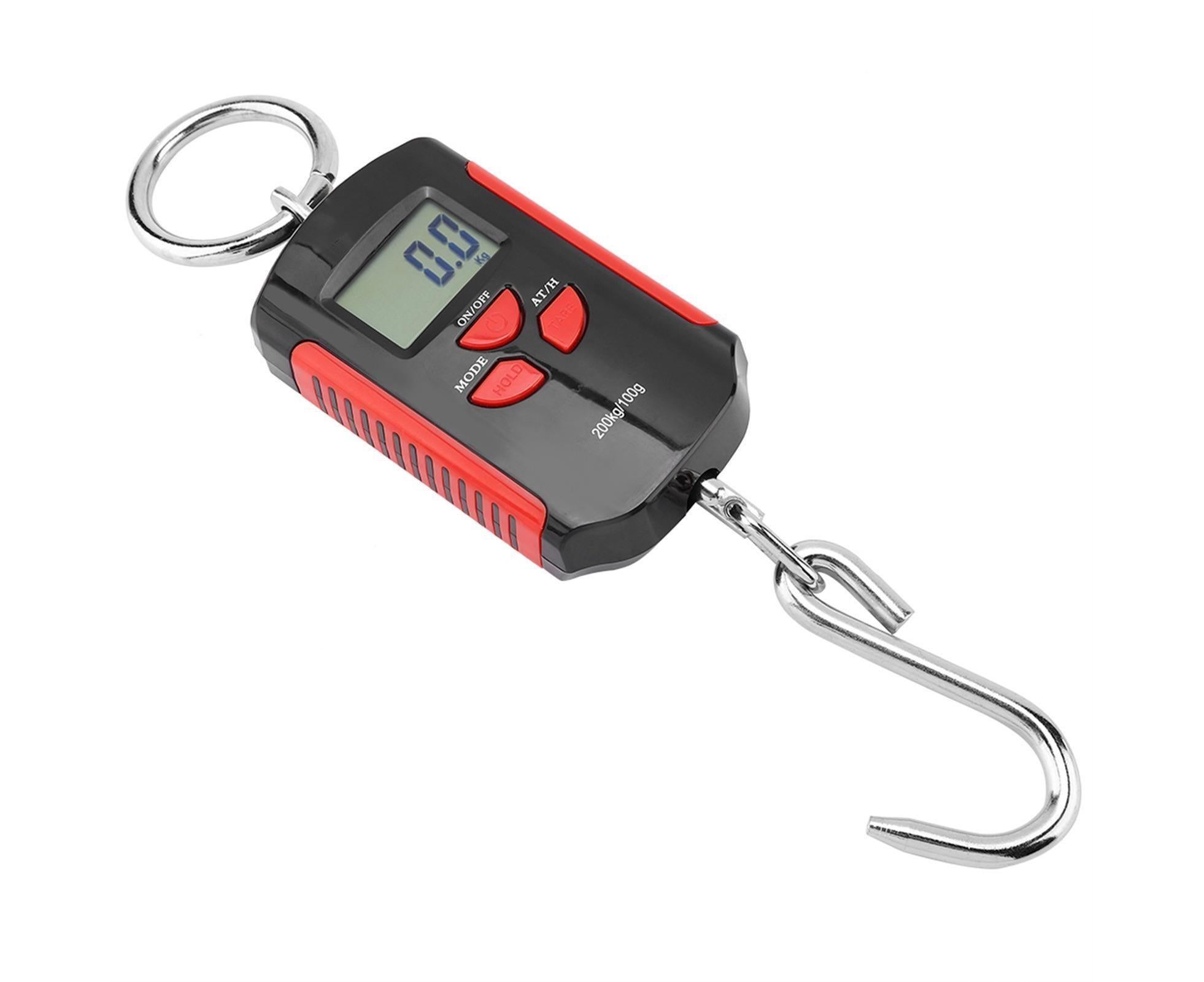 Portable Electronic Hanging Scale Digital LCD Backlit Display kg/lb/JIN 200KG W/HookRed Frame - Image 5