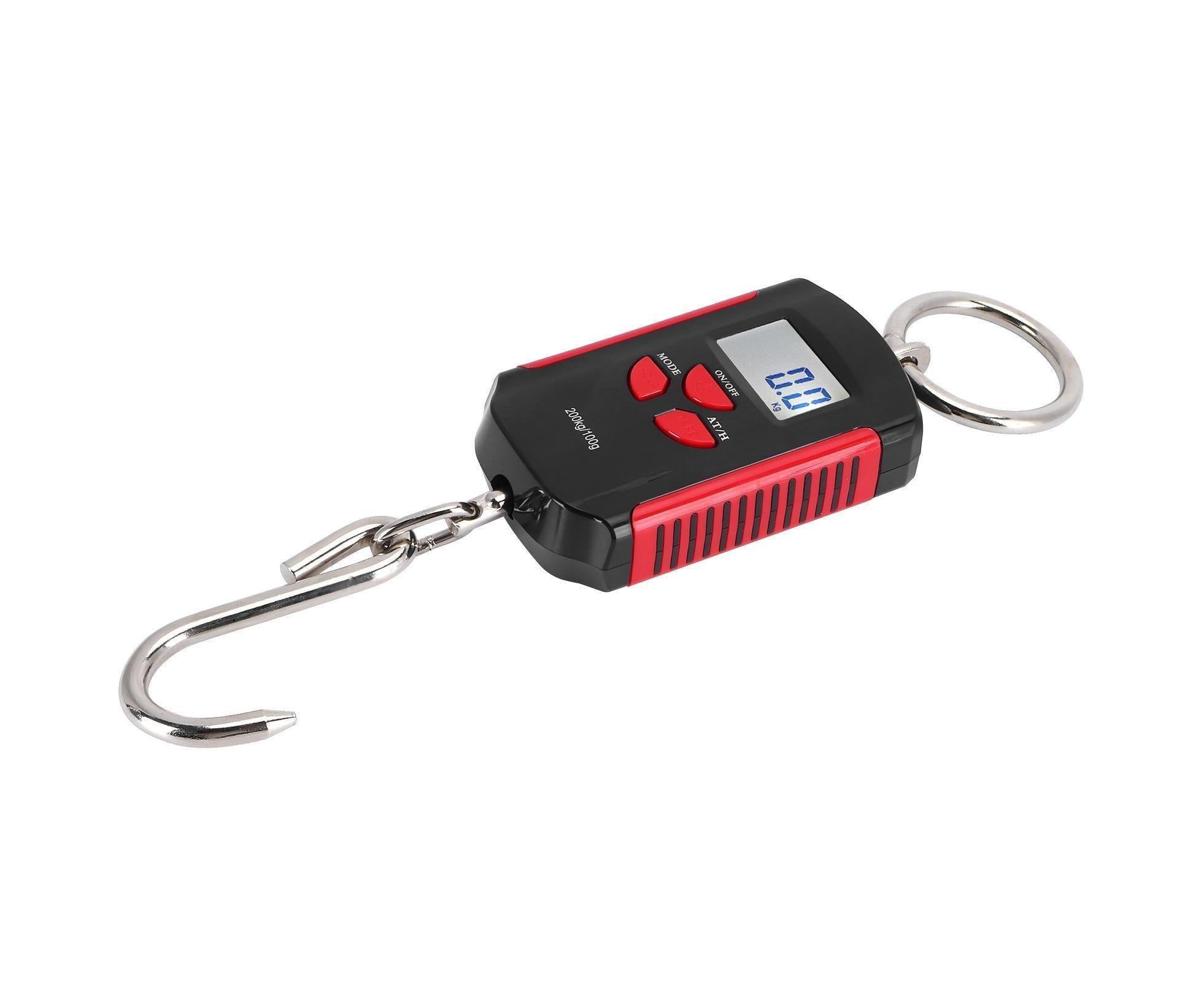 Portable Electronic Hanging Scale Digital LCD Backlit Display kg/lb/JIN 200KG W/HookRed Frame - Image 6