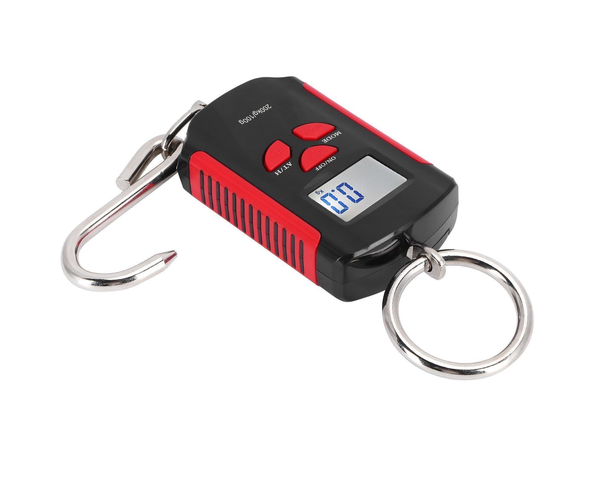 Portable Electronic Hanging Scale Digital LCD Backlit Display kg/lb/JIN 200KG W/HookRed Frame - Image 7