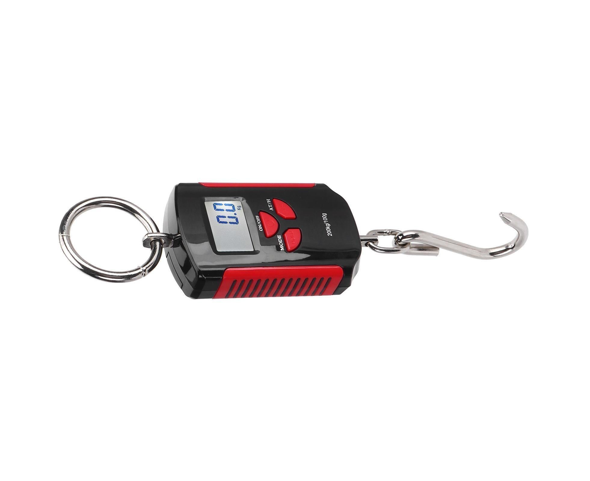 Portable Electronic Hanging Scale Digital LCD Backlit Display kg/lb/JIN 200KG W/HookRed Frame - Image 8