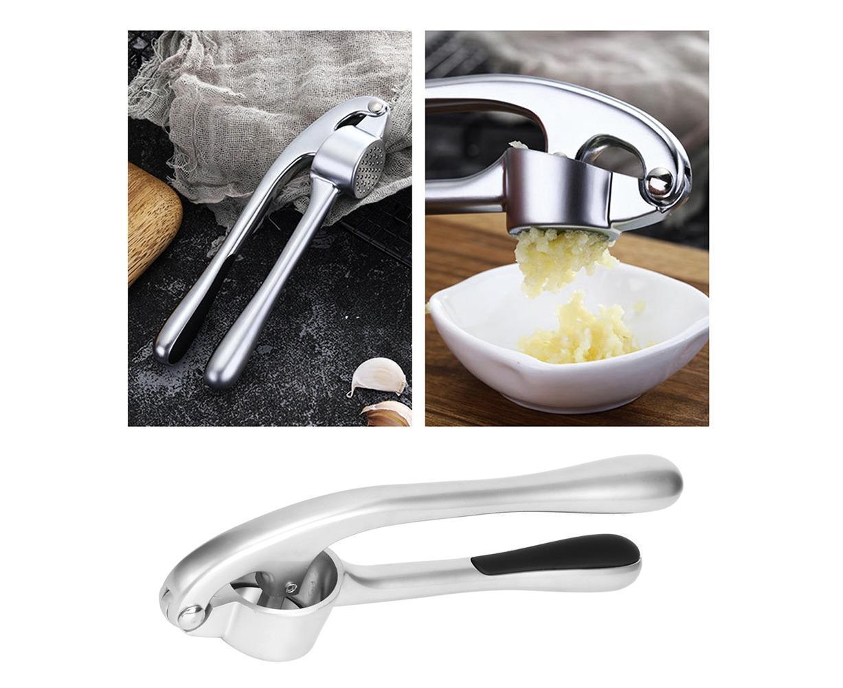 Professional Multi Function Kitchen Zinc Alloy Manual Garlic Press Crusher Tool - Image 3