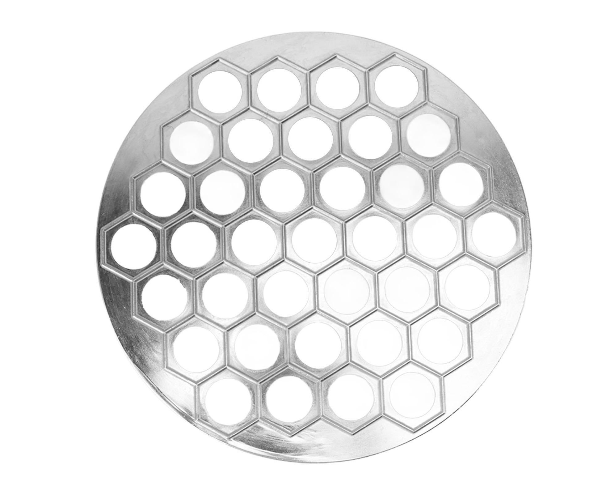 Russian Ravioli Maker Dumplings Mold Aluminum Alloy Pelmeni Maker Mold Pelmeni Meat Dumplings Maker 37 Holes Silver - Image 1