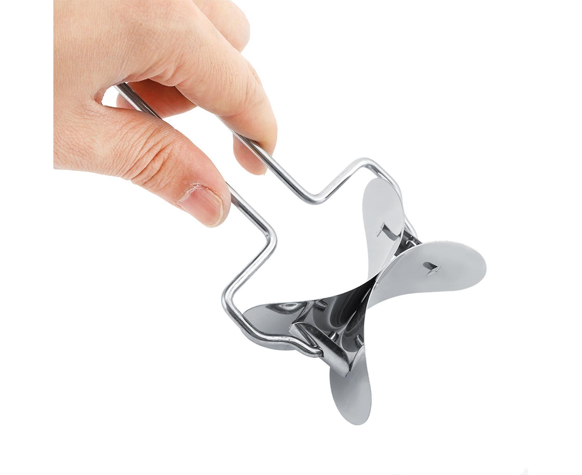 Stainless Steel Dumpling Wrapper Dough Cutter Circle Roller Mold Making Tool - Image 2