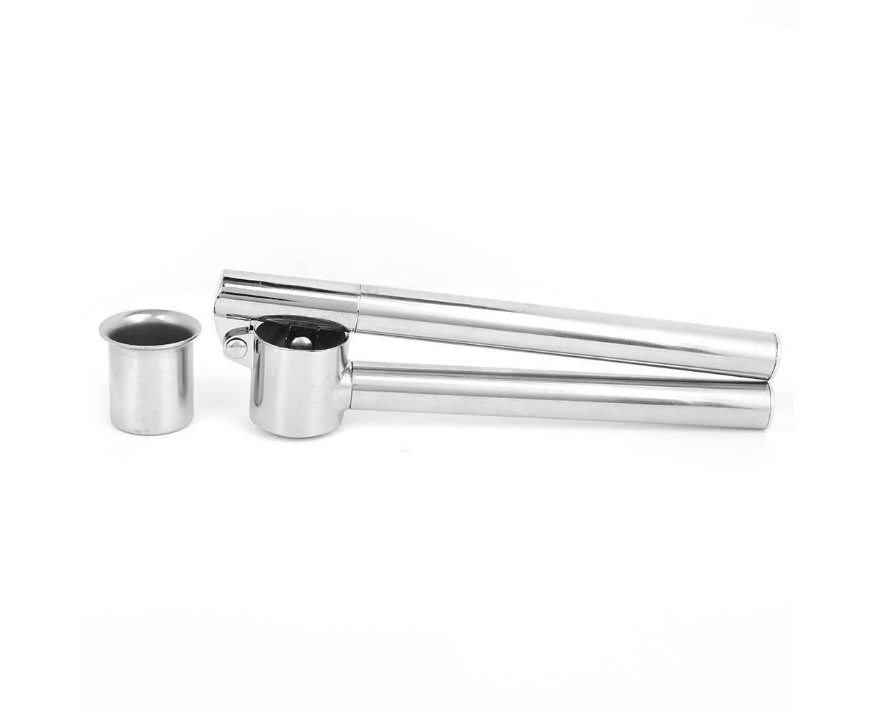 Stainless Steel Manual Food Garlic Press Crusher Mincer Squeezer Household Kitchen Utensils - Image 5