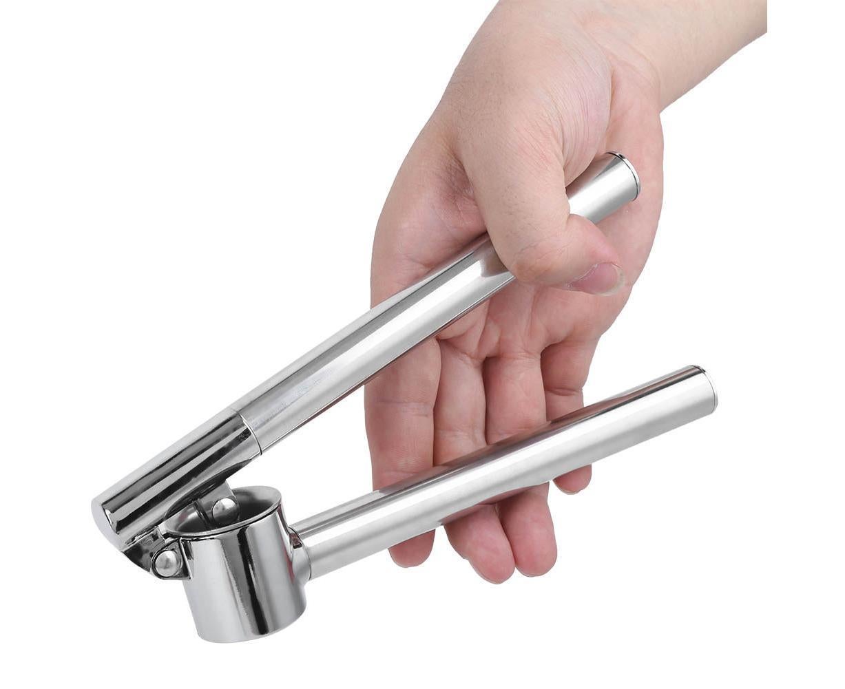 Stainless Steel Manual Food Garlic Press Crusher Mincer Squeezer Household Kitchen Utensils - Image 8