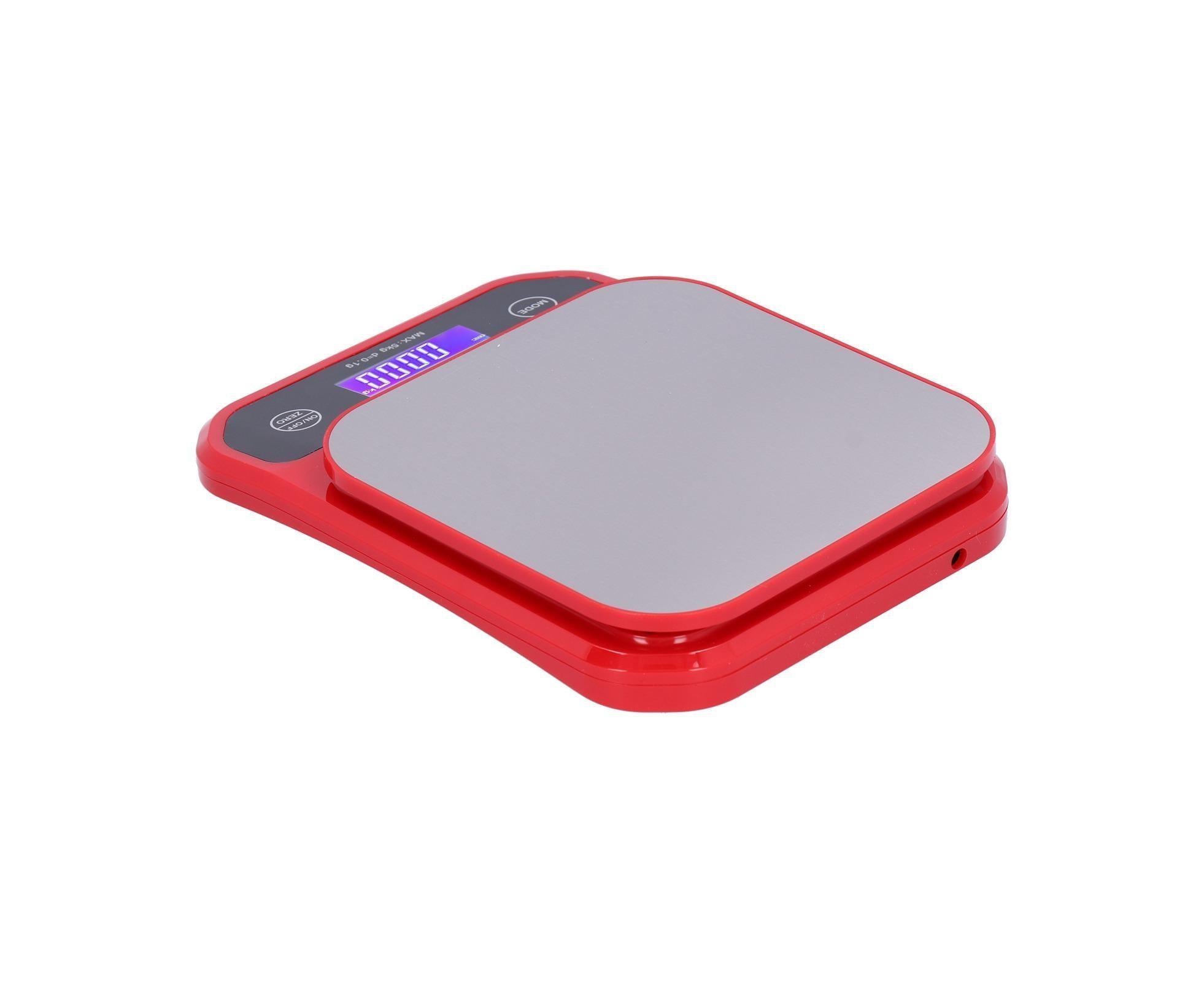 USB Charging Scale Waterproof Kitchen Baking Food Scale Electric Weight Measuring BalanceRed 5kg/0.1g - Image 3