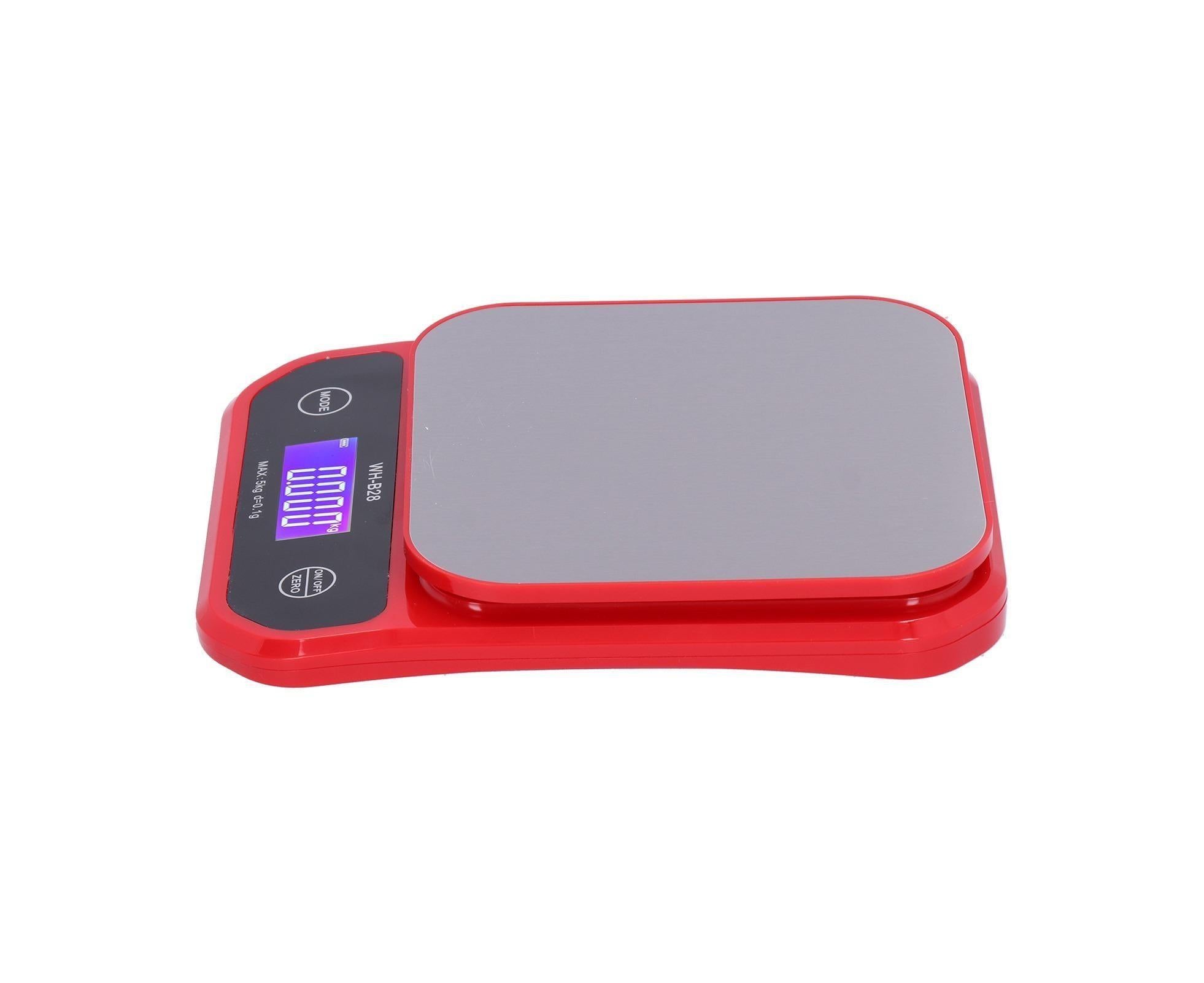 USB Charging Scale Waterproof Kitchen Baking Food Scale Electric Weight Measuring BalanceRed 5kg/0.1g - Image 4