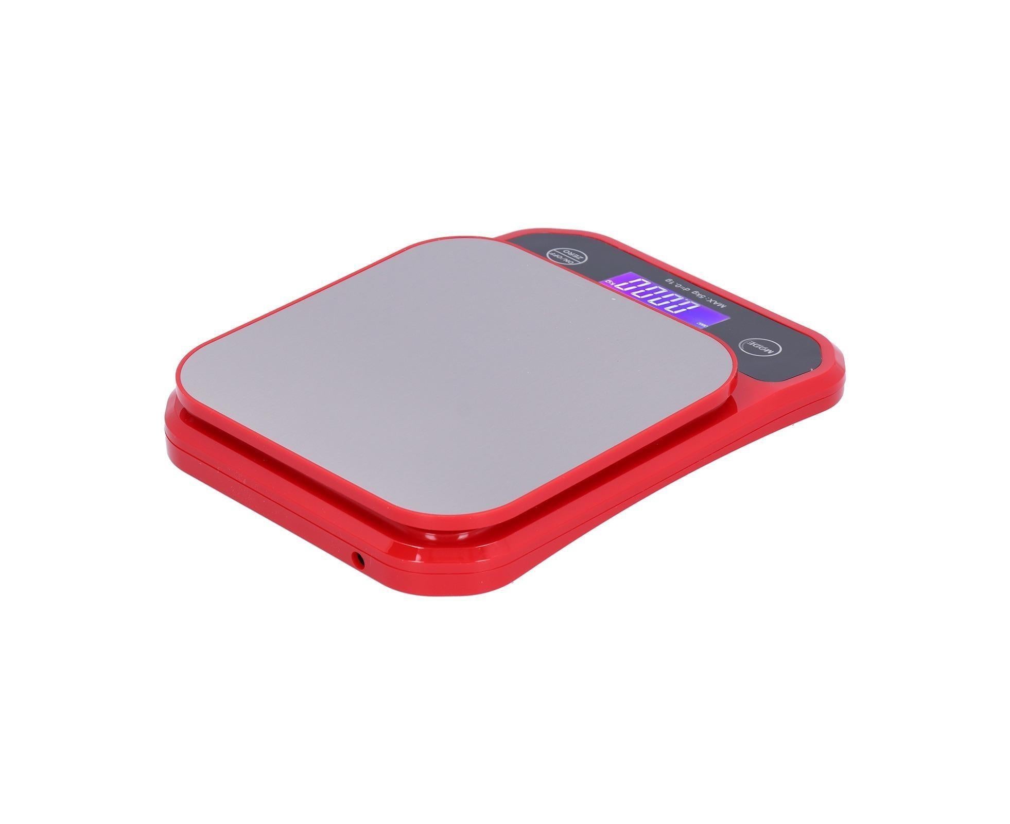 USB Charging Scale Waterproof Kitchen Baking Food Scale Electric Weight Measuring BalanceRed 5kg/0.1g - Image 5