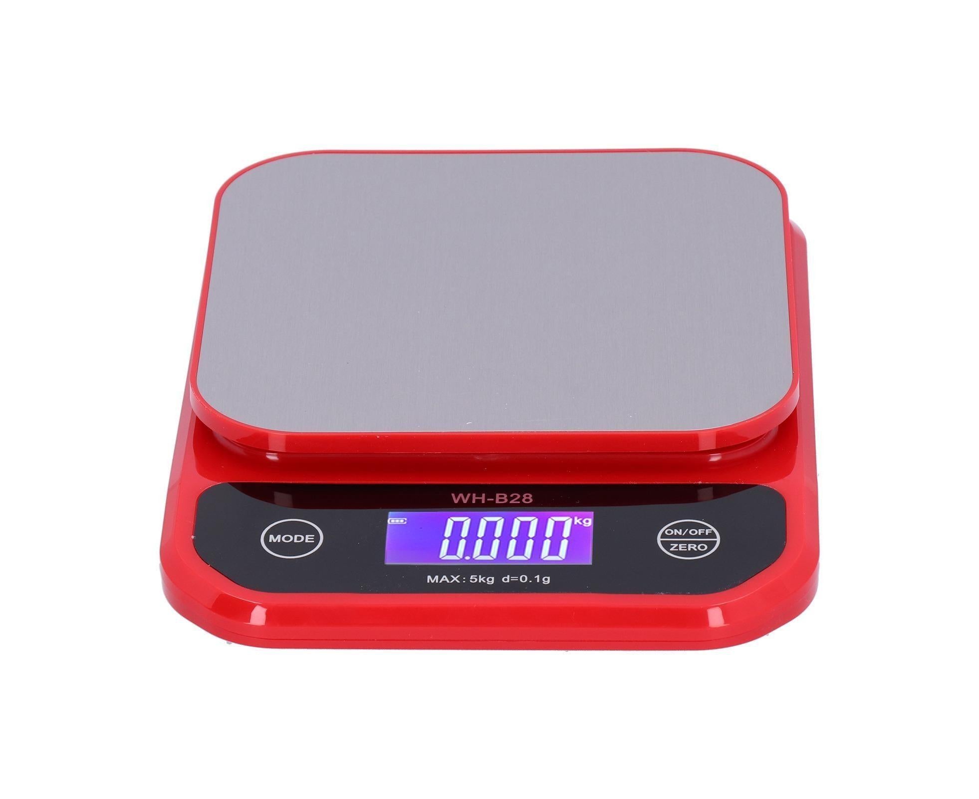 USB Charging Scale Waterproof Kitchen Baking Food Scale Electric Weight Measuring BalanceRed 5kg/0.1g - Image 6