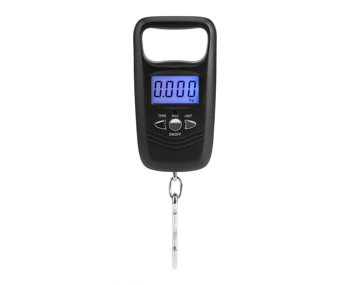 WEIHENG 50kg LCD Digital Hanging Luggage Electronic Pocket Hook Scale with Backlight (Black) - Image 2
