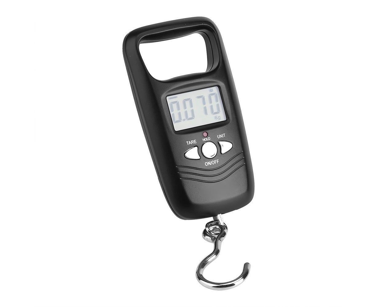 WEIHENG 50kg LCD Digital Hanging Luggage Electronic Pocket Hook Scale with Backlight (Black) - Image 3
