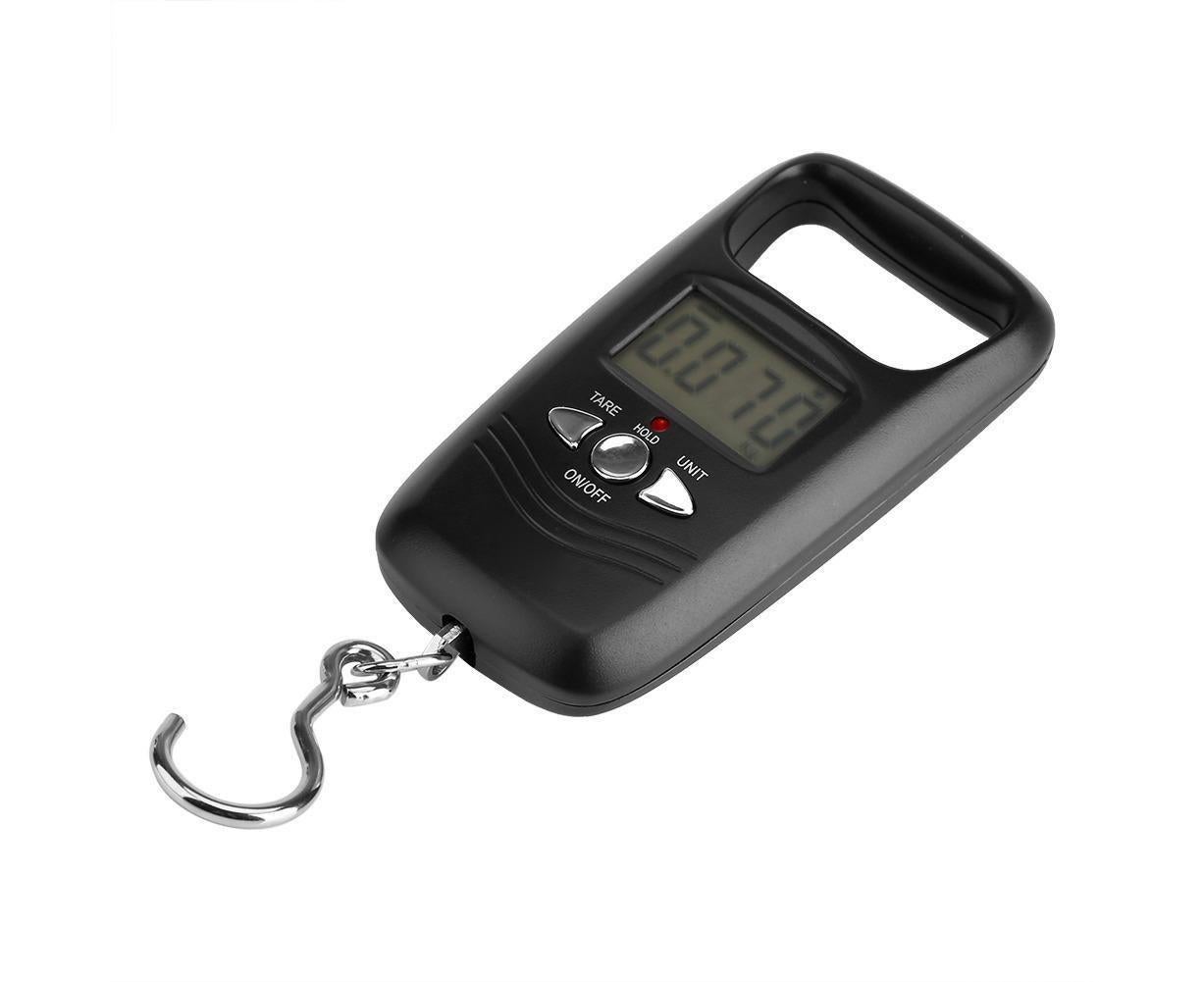 WEIHENG 50kg LCD Digital Hanging Luggage Electronic Pocket Hook Scale with Backlight (Black) - Image 4