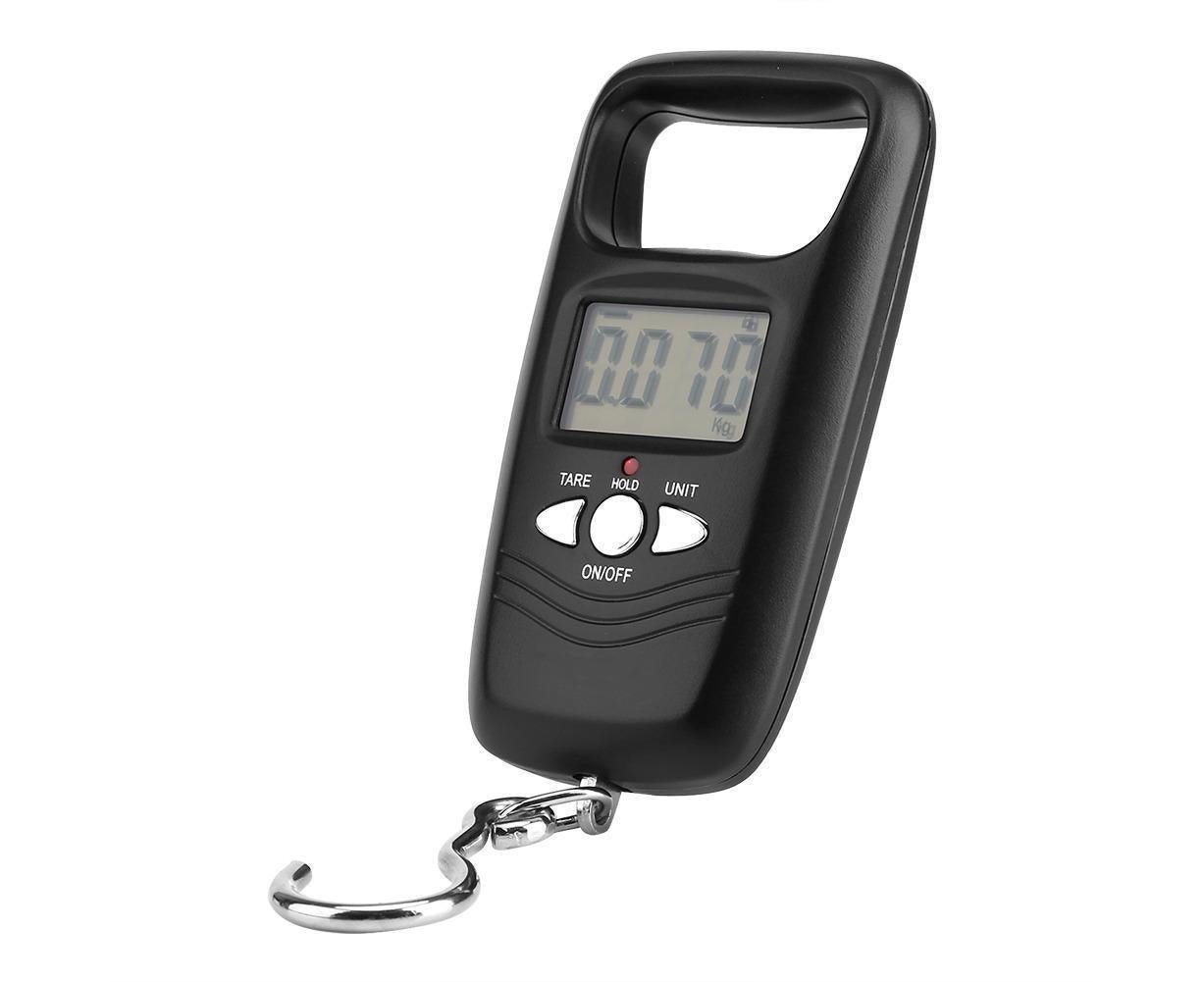 WEIHENG 50kg LCD Digital Hanging Luggage Electronic Pocket Hook Scale with Backlight (Black) - Image 5