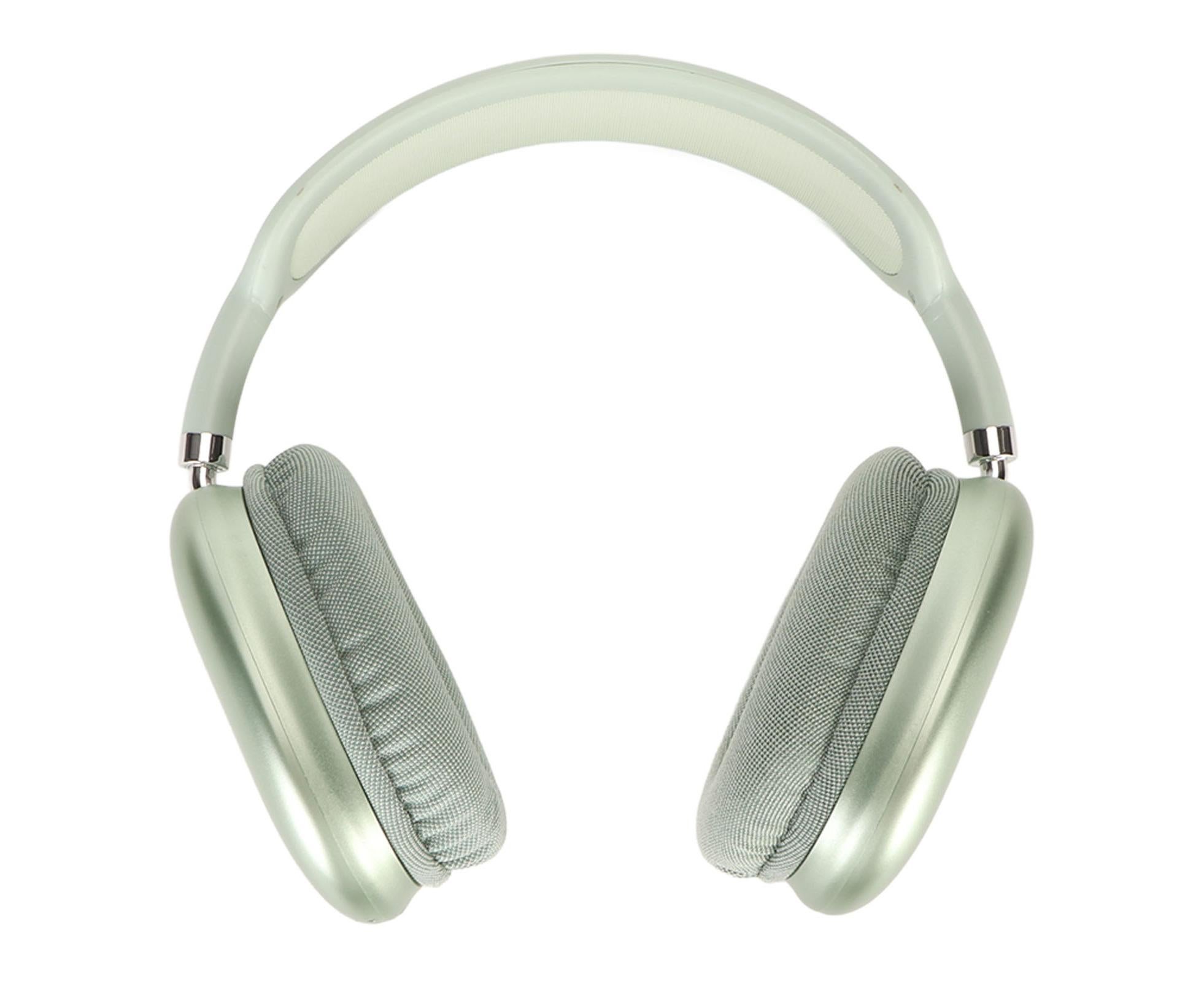 Wireless Bluetooth Headphones Adjustable Foldable Headsets with Microphone for Laptop Phone Work School Travel Sports Green - Image 1