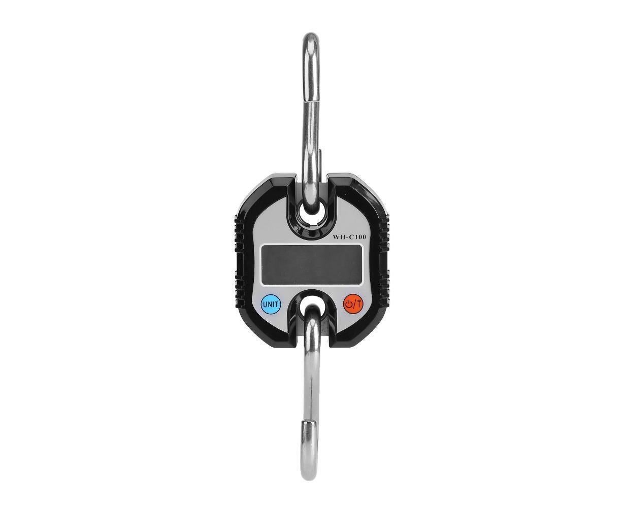 WeiHeng Portable Crane LCD Digital Electronic Hook Hanging Scales Loop Weighing Balance Black - Image 2