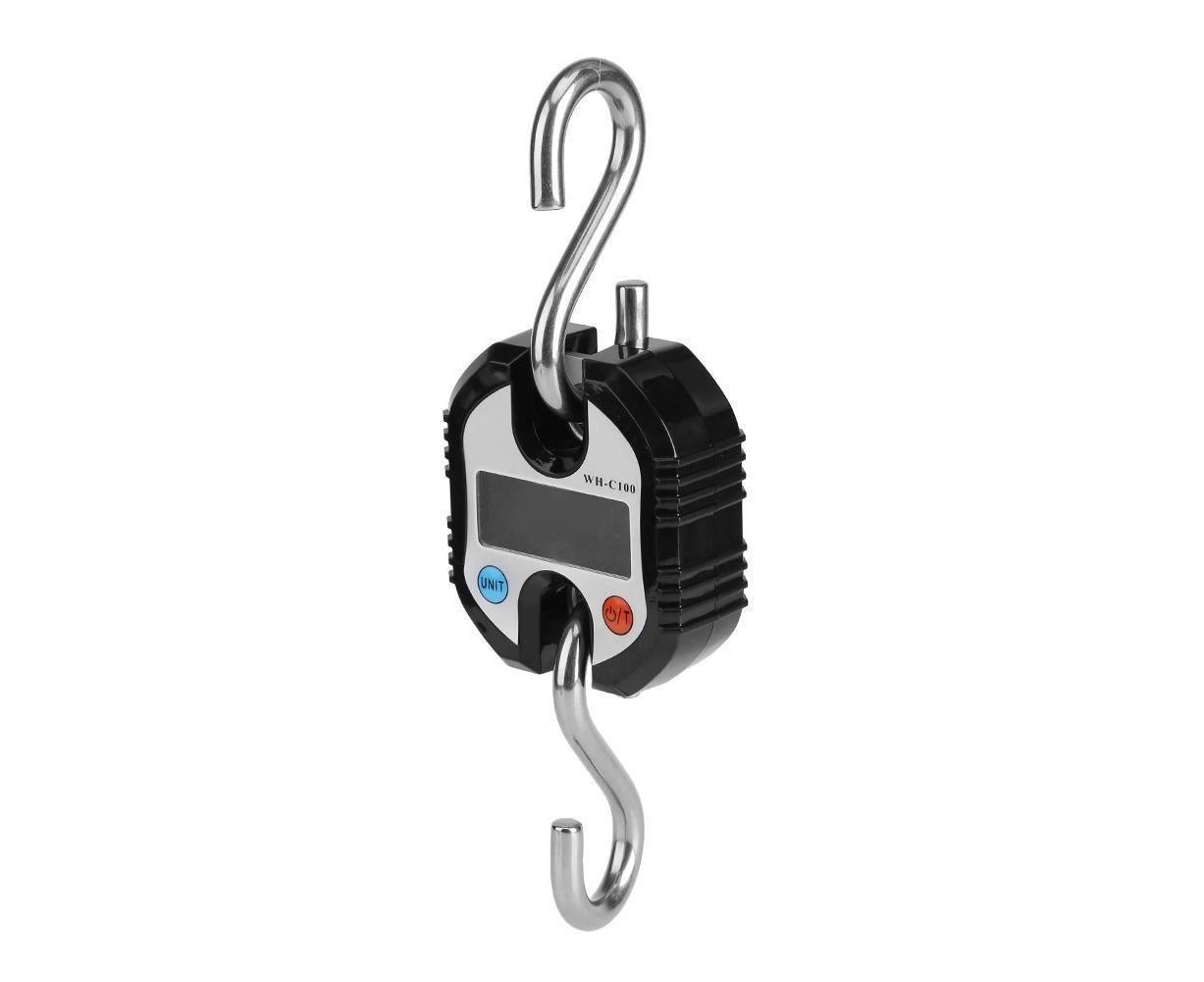 WeiHeng Portable Crane LCD Digital Electronic Hook Hanging Scales Loop Weighing Balance Black - Image 3
