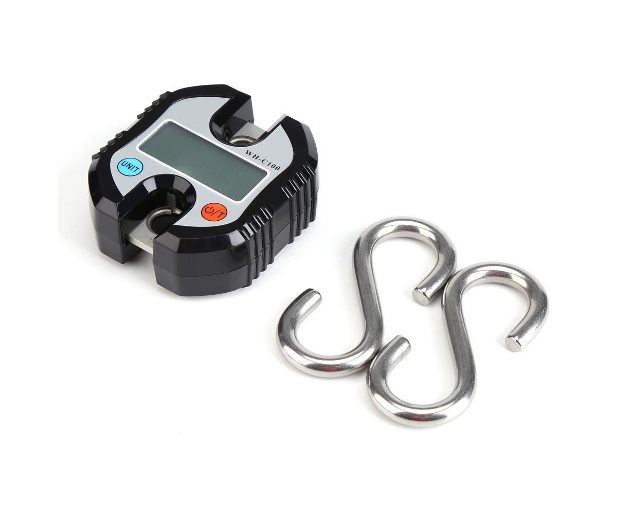 WeiHeng Portable Crane LCD Digital Electronic Hook Hanging Scales Loop Weighing Balance Black - Image 4