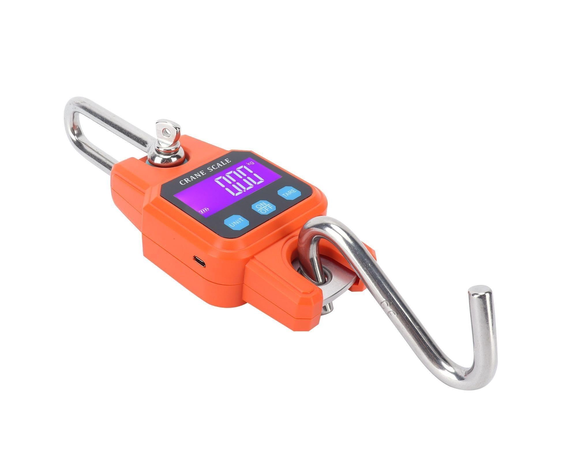 WH-C06 Rechargeable Digital Hanging Scale Mini Crane Scale Electronic Hook Scale for Home(Orange ) - Image 5