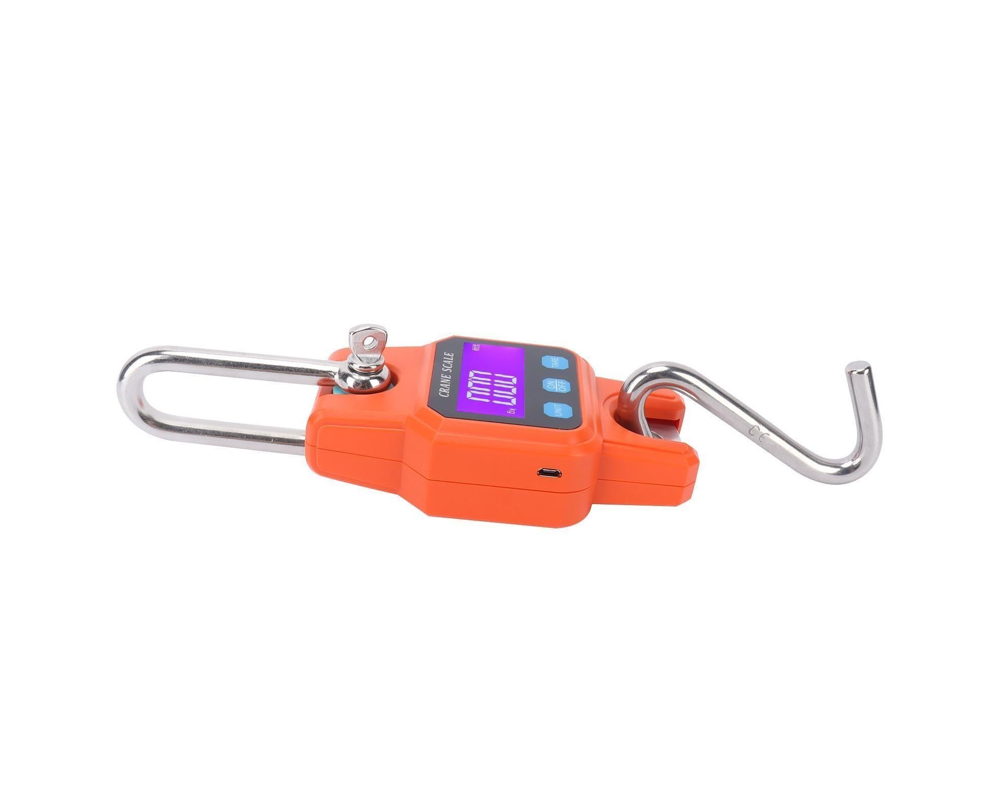 WH-C06 Rechargeable Digital Hanging Scale Mini Crane Scale Electronic Hook Scale for Home(Orange ) - Image 6