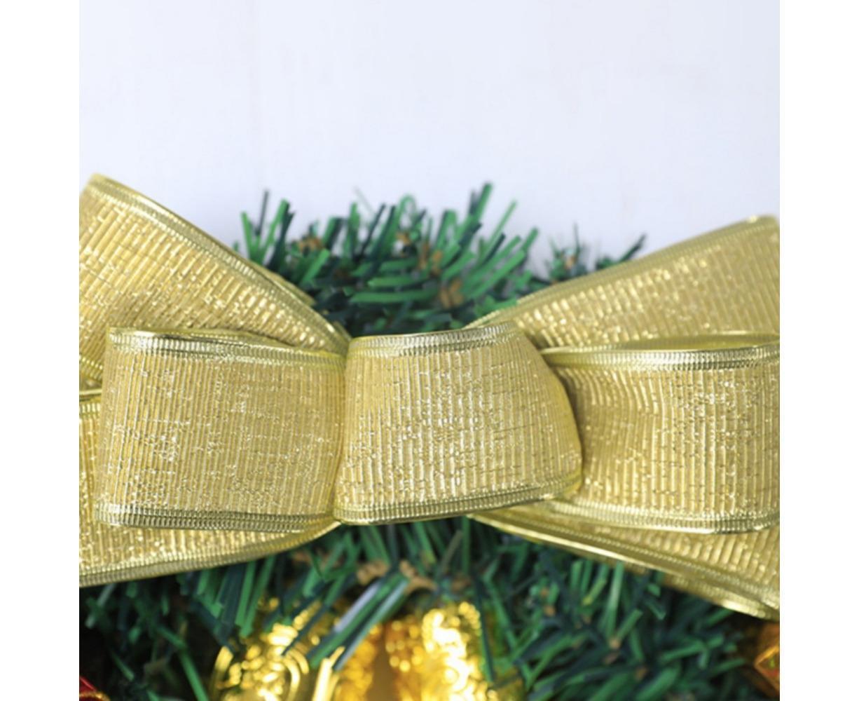 Merry Christmas Wreath 12 Inch Christmas Decorations Front Door Wreath Ornament Wall Artificial Pine Garland for Christmas Party Decor - 30CM - Image 3